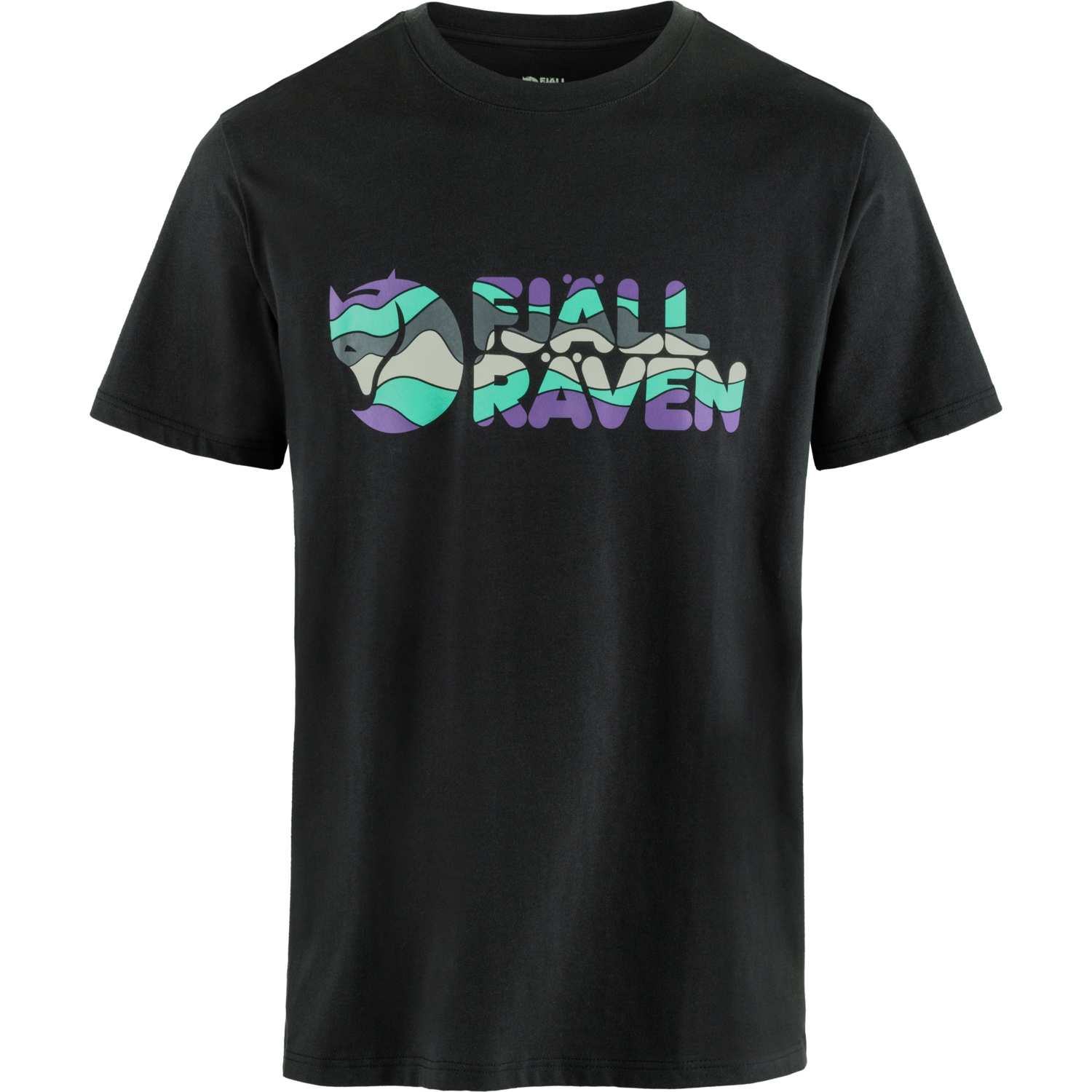 Produktbild von Fjällräven Multicolor Logo T-Shirt Herren - schwarz