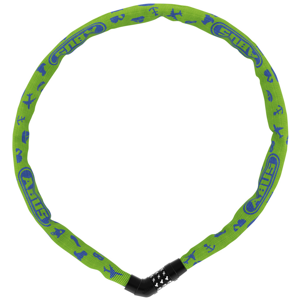 Picture of ABUS Steel-O-Chain 4804C - 75cm Chain Lock - lime symbols
