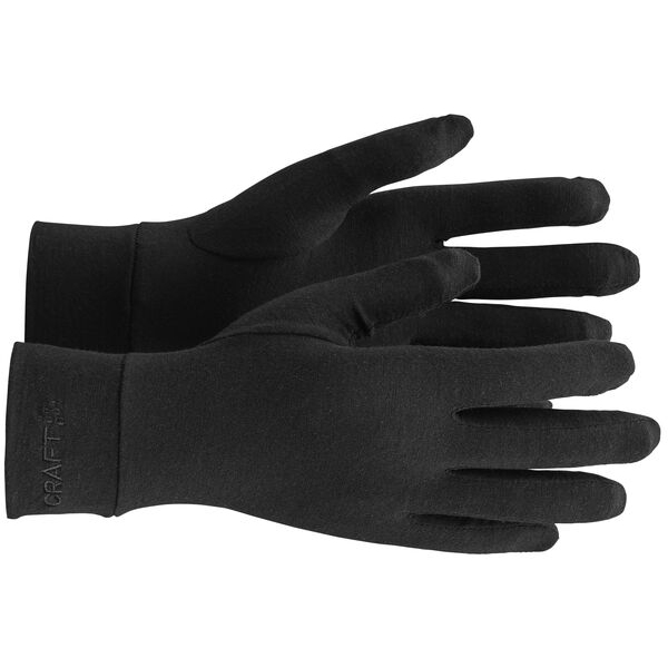 CRAFT Essence Wool Light Gloves - Black | BIKE24