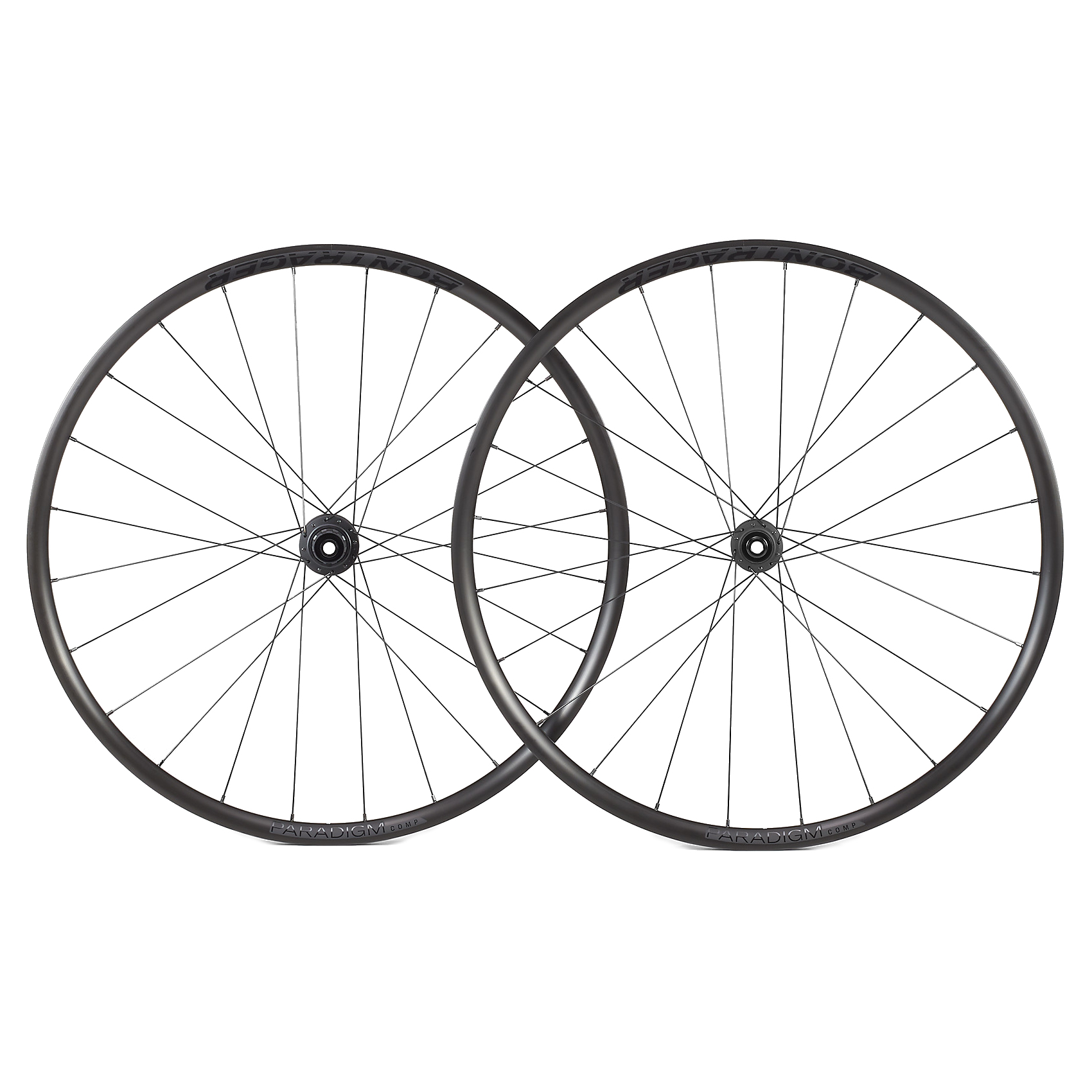 Picture of Bontrager Paradigm Comp TLR Disc Wheelset - Clincher / Tubeless - Centerlock - 12x100mm | 12x142mm - Shimano HG