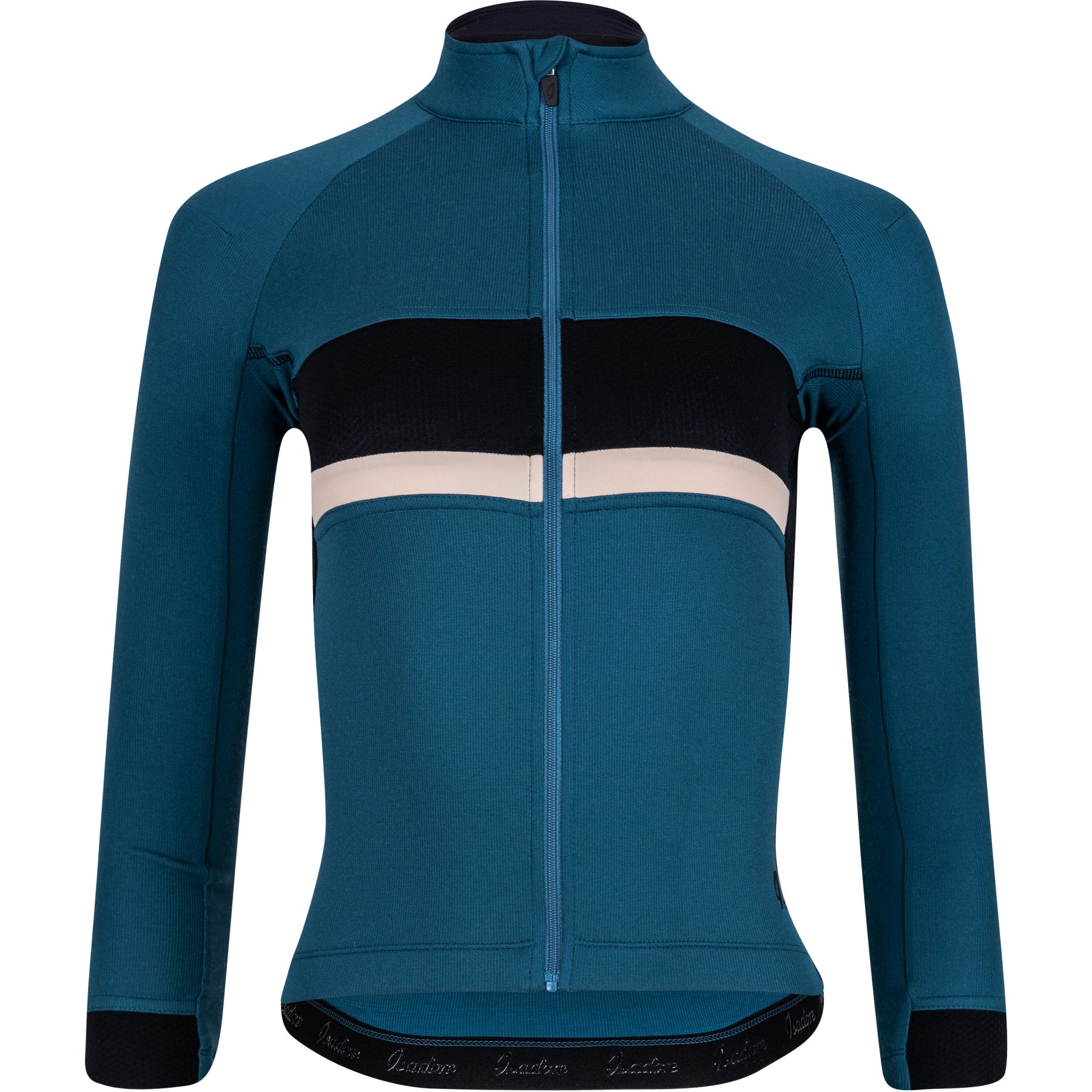 Image of Isadore Gravel Women's 3/4 Sleeve Jersey - Blue Coral