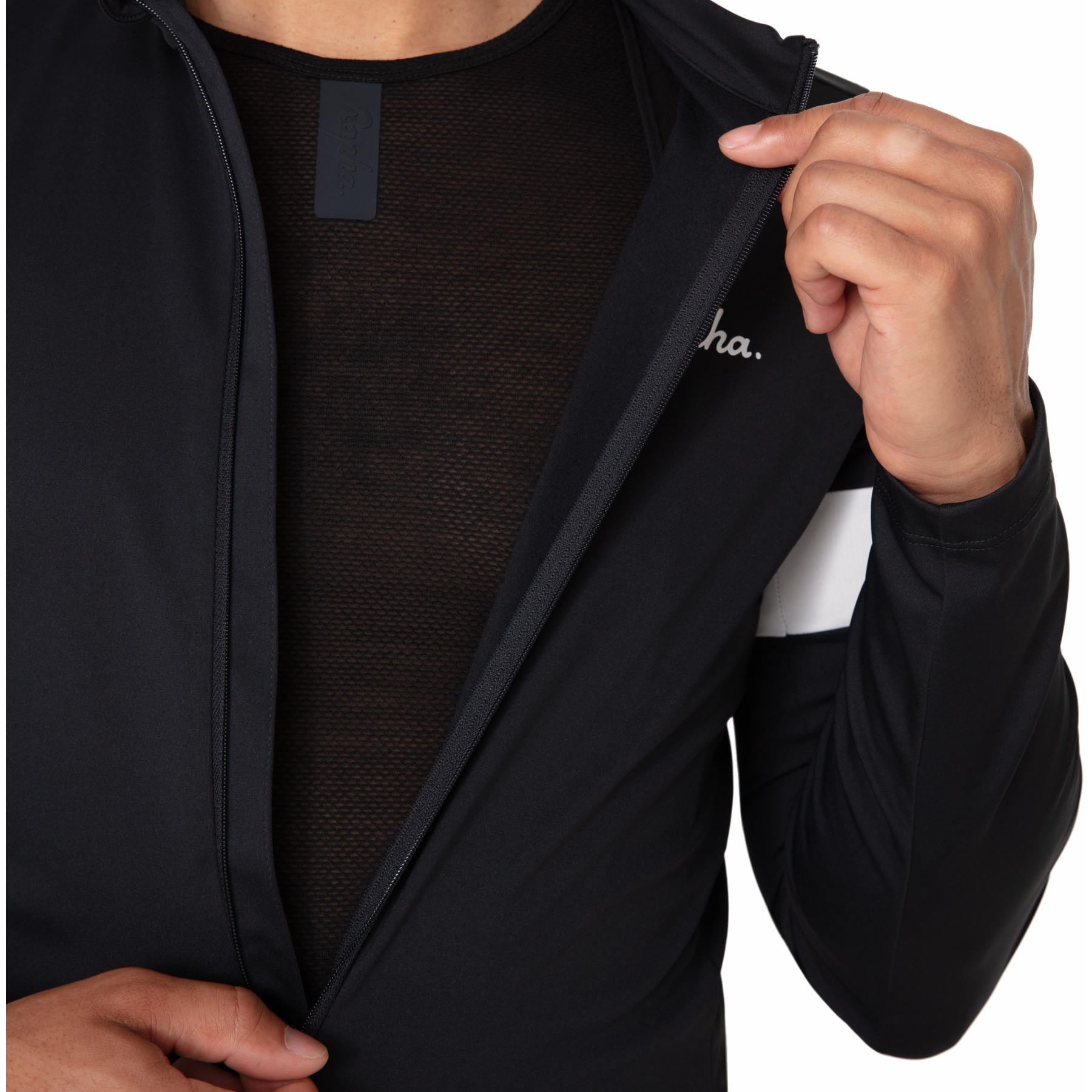 Rapha Core Thermal Long Sleeve Jersey Men - black/white | BIKE24