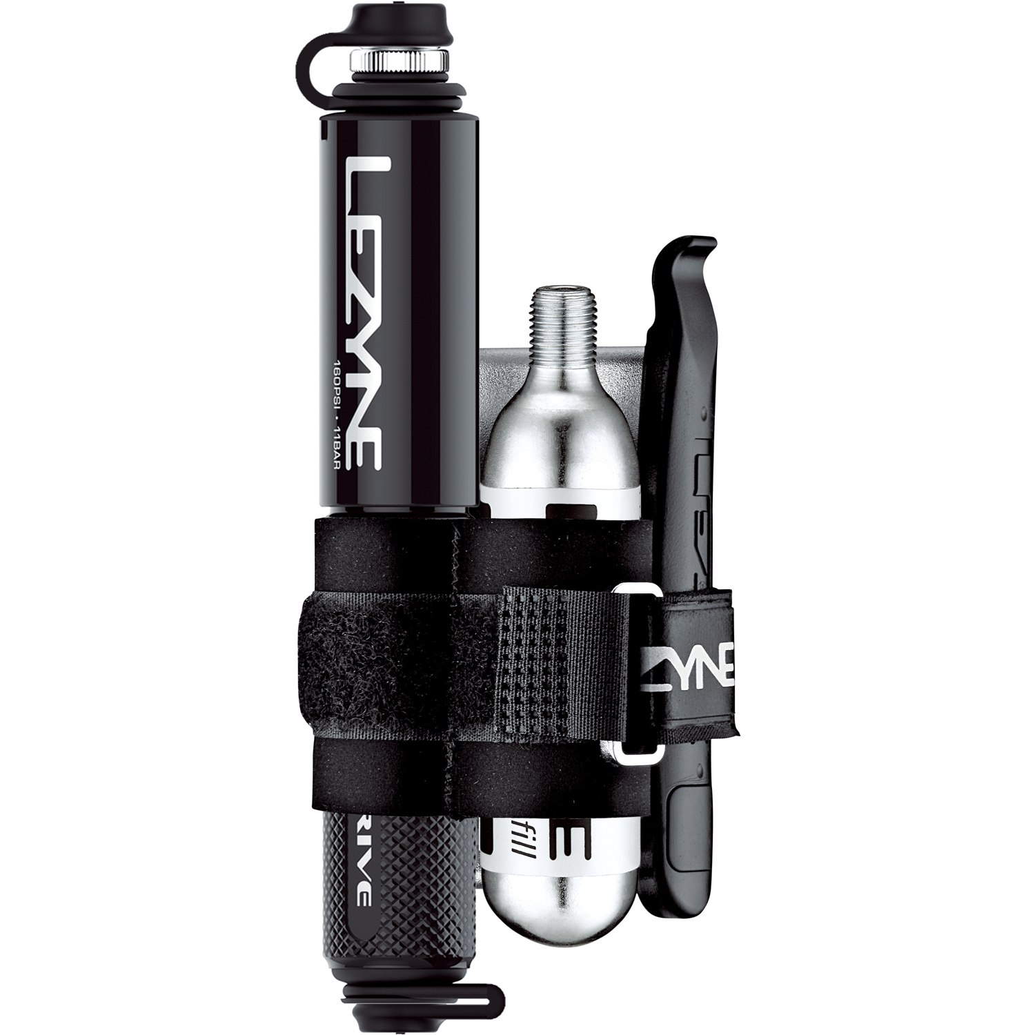 Picture of Lezyne CNC Pocket Drive - Small Pump incl. Lever Kit &amp; CO2 Cartridge - black