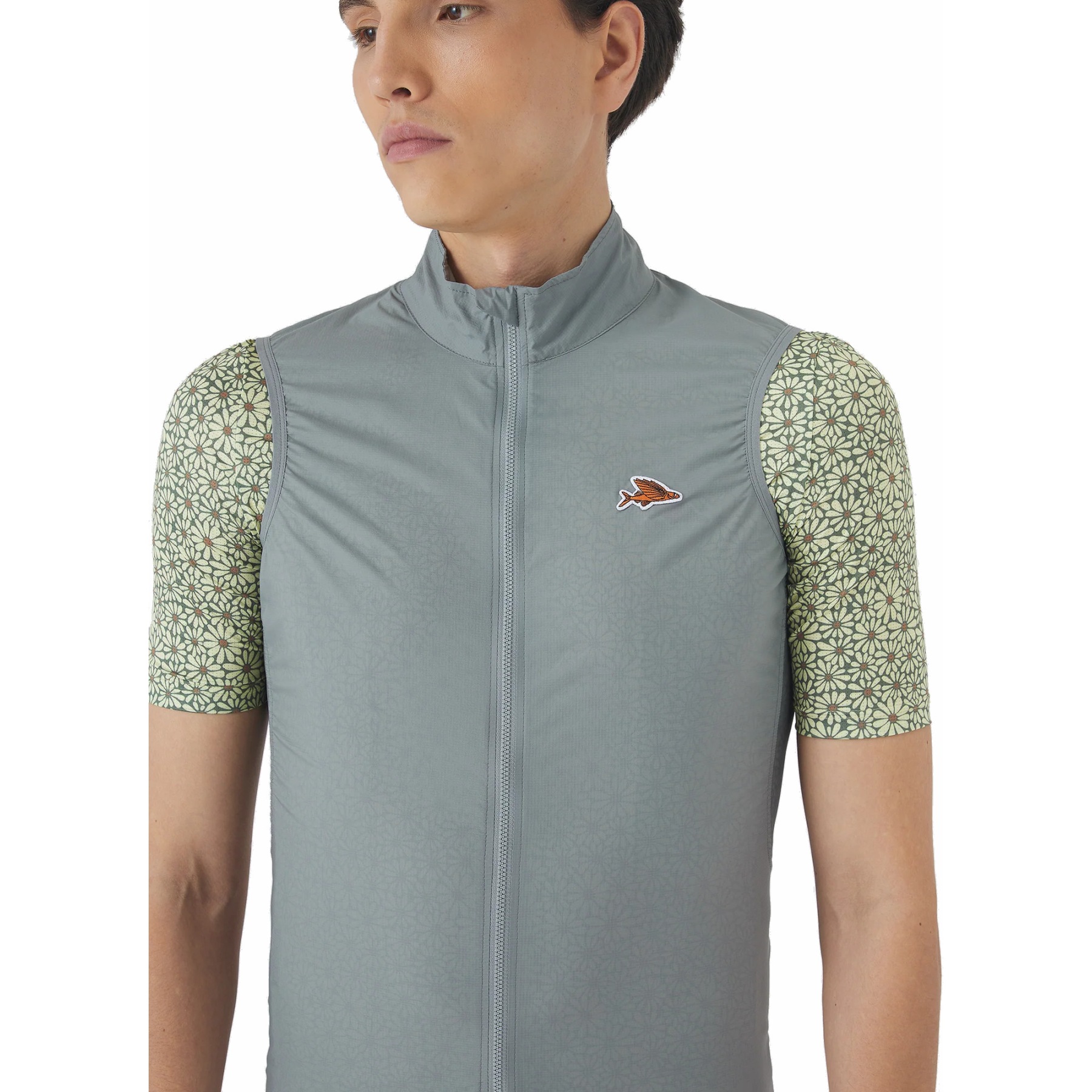 HGC HYBRID VEST -GILET DE VÉLO COUPE-VENT POUR HOMME | GRAY