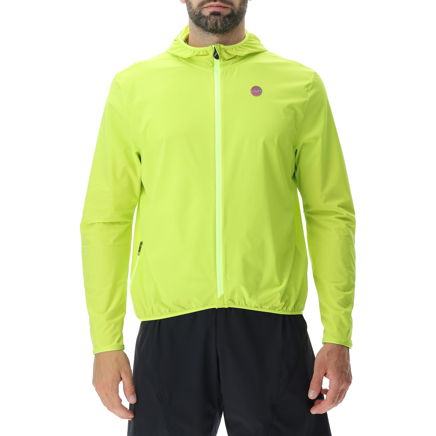 Picture of UYN Running Masterwind Jacket Men - Soft Yellow Fluo