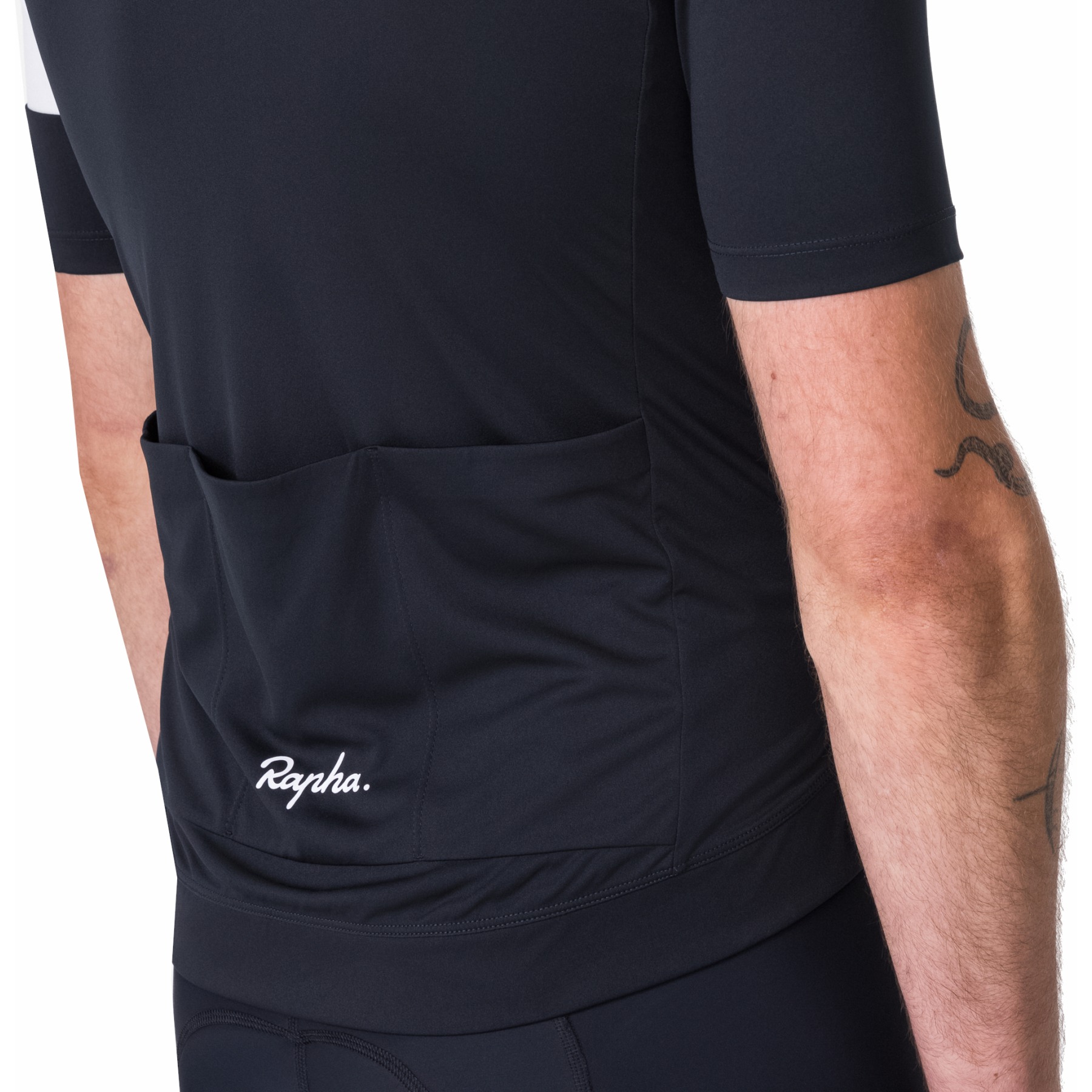 Rapha Core Short Sleeve Jersey Men - black/white | BIKE24