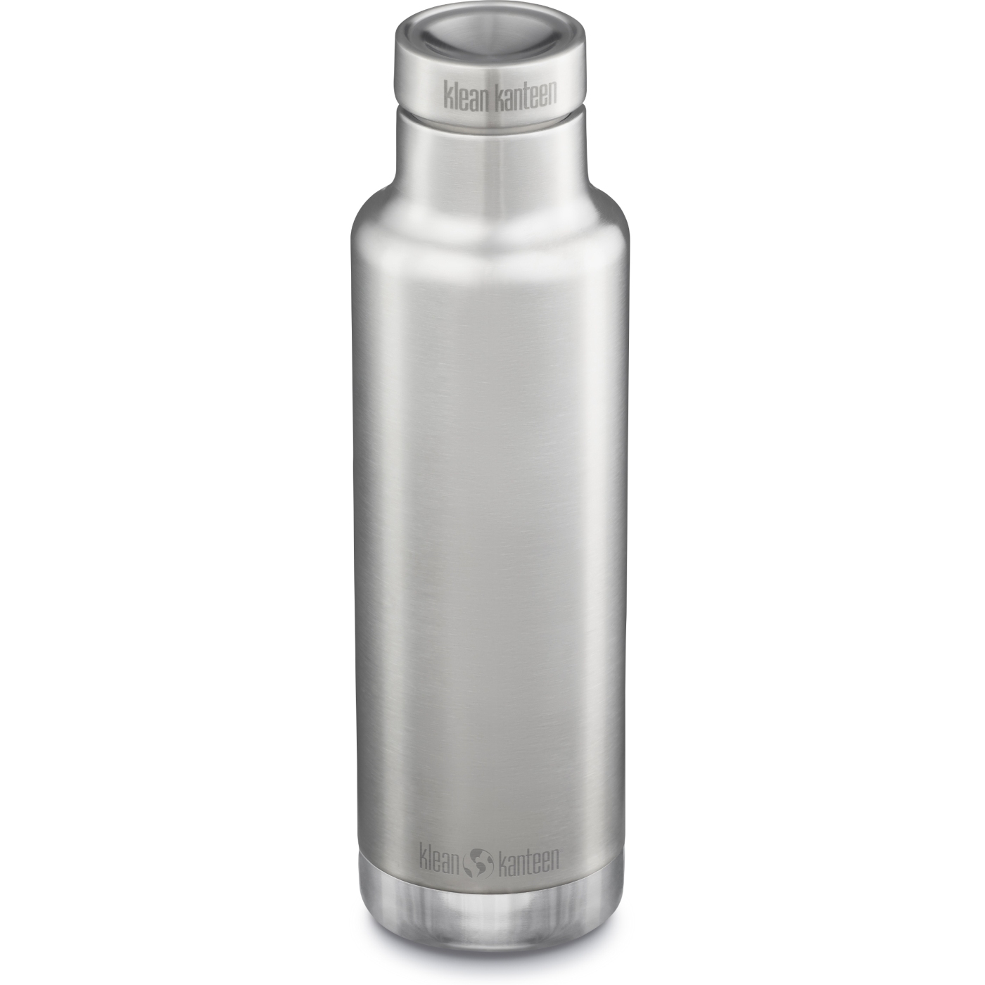 Image of Klean Kanteen Classic Insulated Bottle 750ml - Brushed Stainless - Pour Through Cap