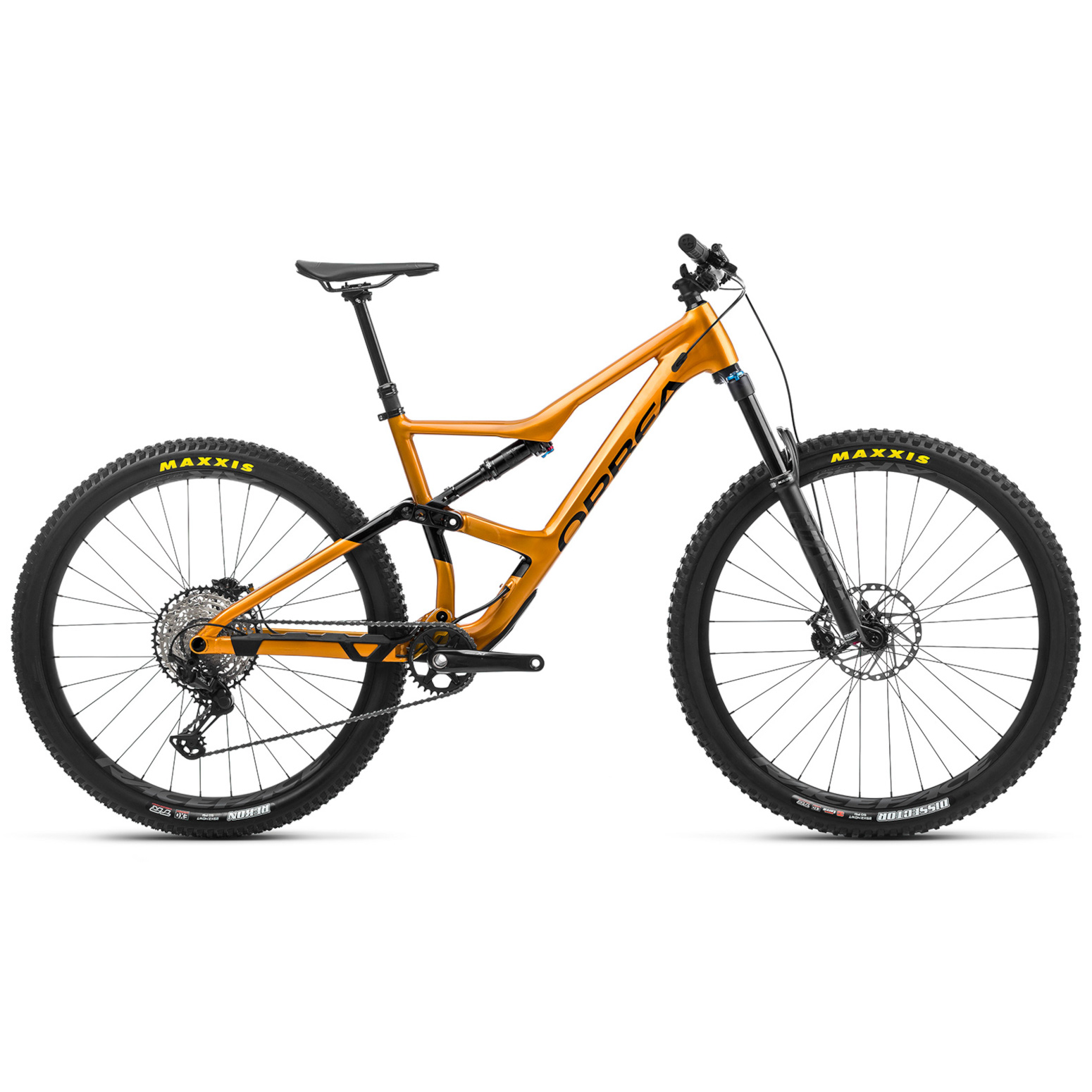 Productfoto van Orbea OCCAM H10 XT Mountainbike - 2023 - Leo Orange - Black (gloss)