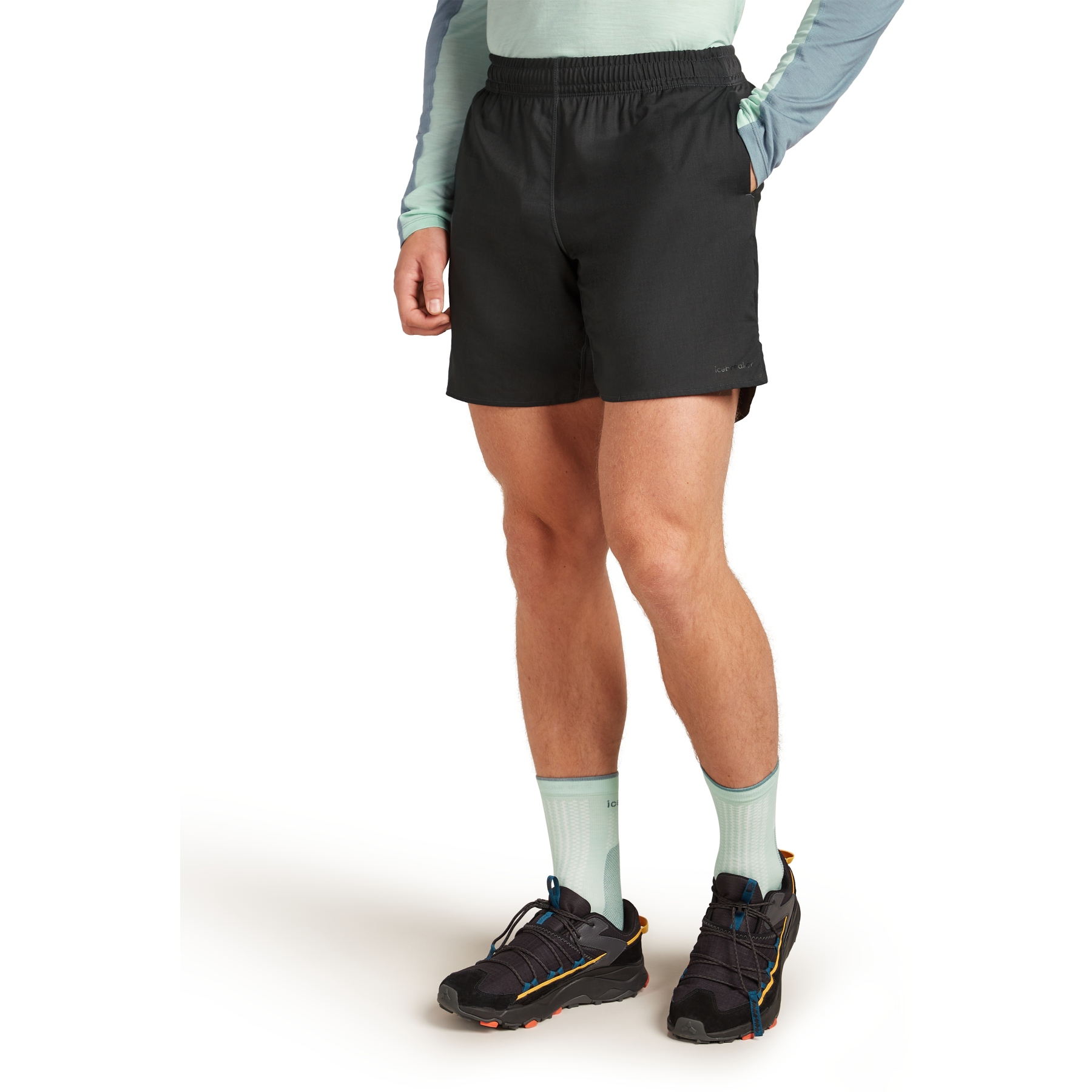 Produktbild von Icebreaker Merino 125 Cool-Lite™ Active 7&quot; Shorts Herren - Obsidian