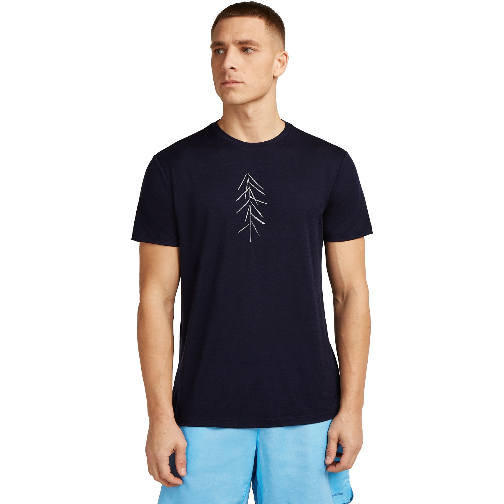 Foto de Icebreaker Camiseta Hombre - Merino 150 Tech Lite Lancewood - Midnight Navy