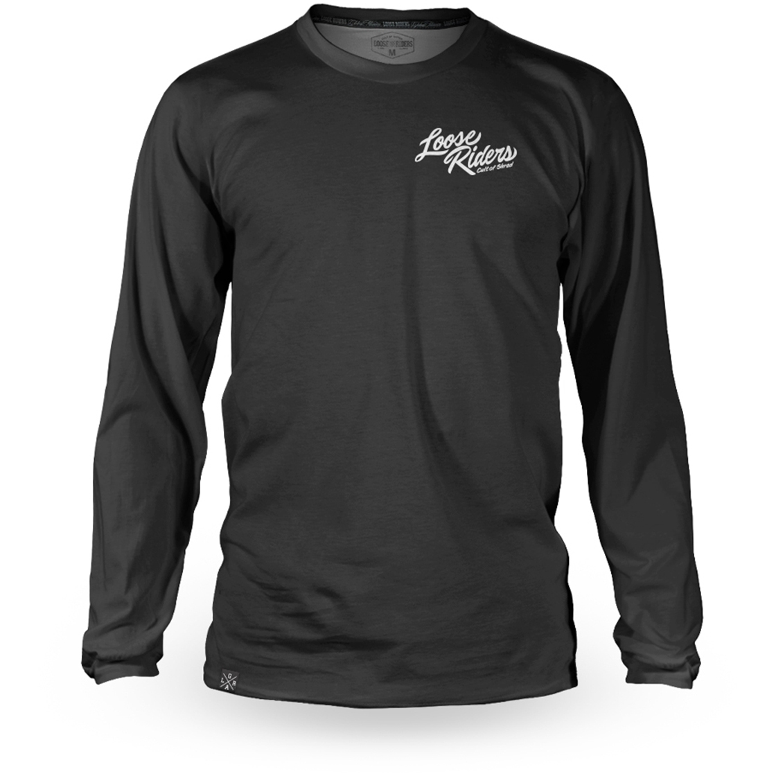 Image of Loose Riders Airshark Technical Long Sleeve Jersey - Black