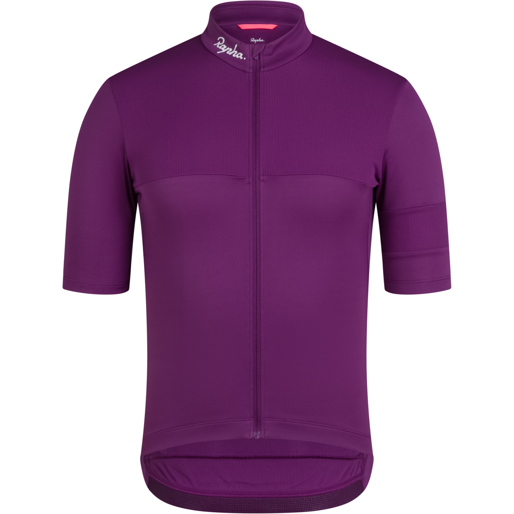 Rapha Brevet E. Short Sleeve Jersey Men - deep magenta/white | BIKE24