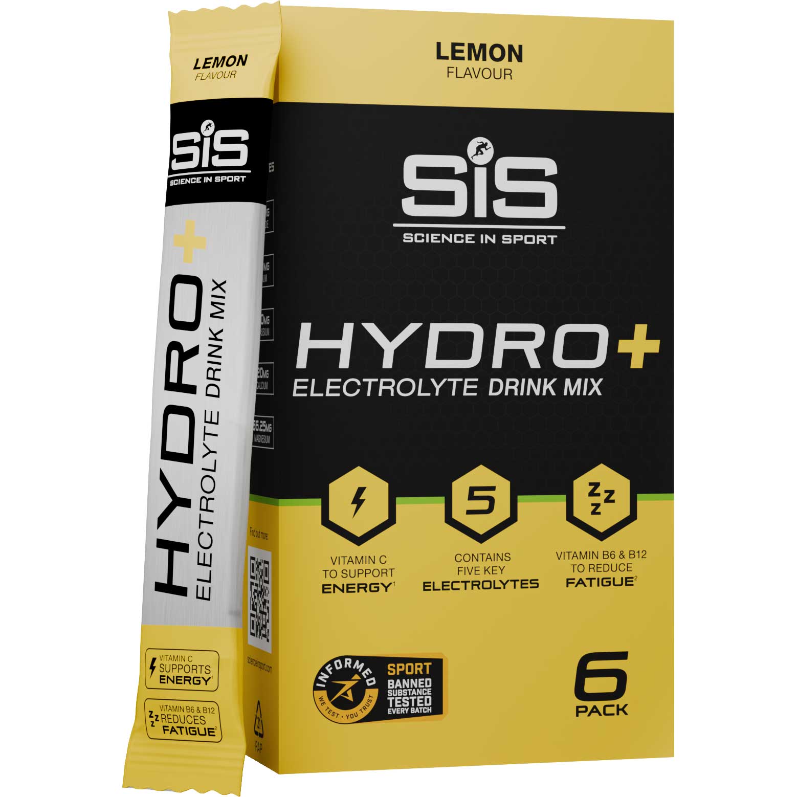 Picture of SiS HYDRO+ Sticks - Electrolyte Drink Mix - 6x4.1g