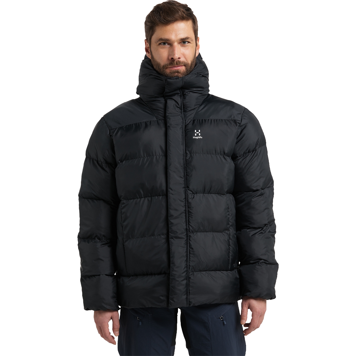 Produktbild von Haglöfs Puffy Mimic Hood Jacke - true black 2C5