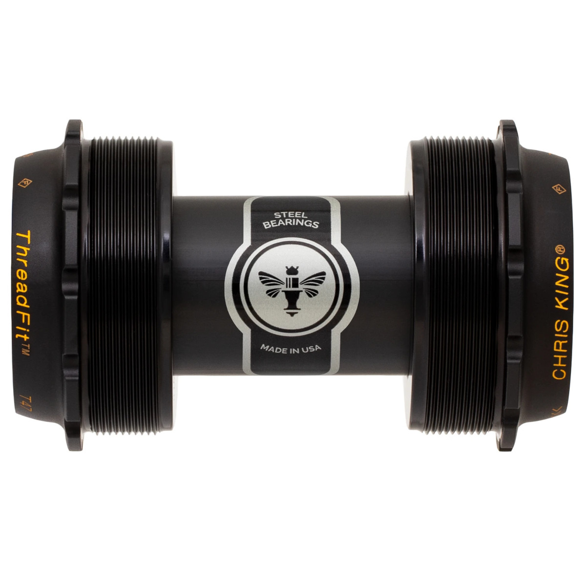Picture of Chris King ThreadFit T47-24x Bottom Bracket - T47-68/73-24 - Two Tone Black / Gold