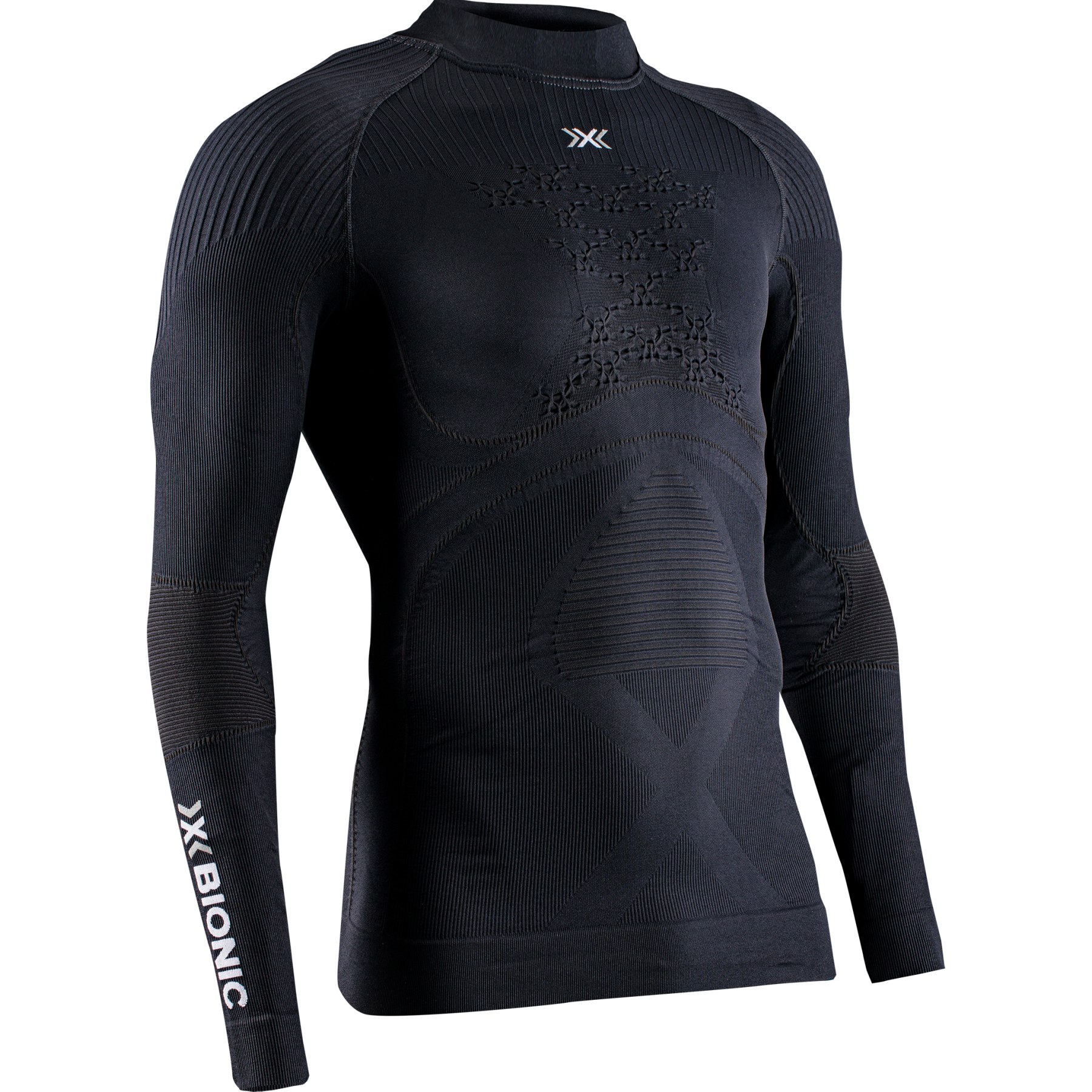 Picture of X-Bionic Energy Accumulator 4.0 Turtle Neck Long Sleeves Shirt - opal black/arctic white