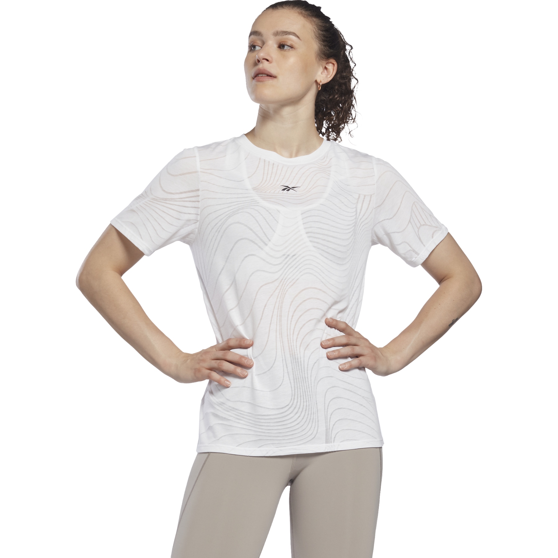 Productfoto van Reebok Burnout T-Shirt Dames - wit