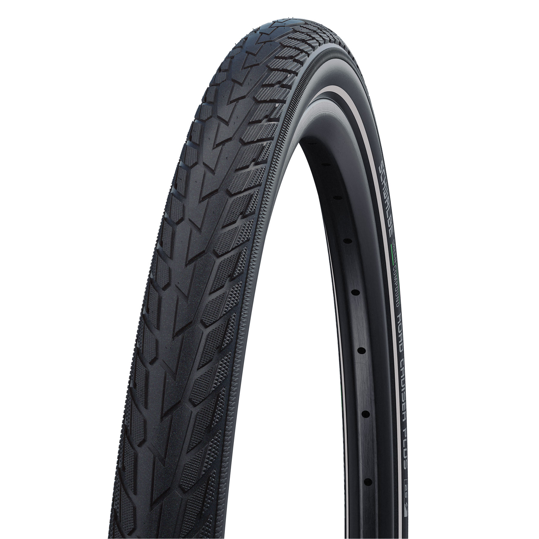 Image of Schwalbe Road Cruiser Plus Active Wired Tire - 20x1.75 Inches - Black-Reflex