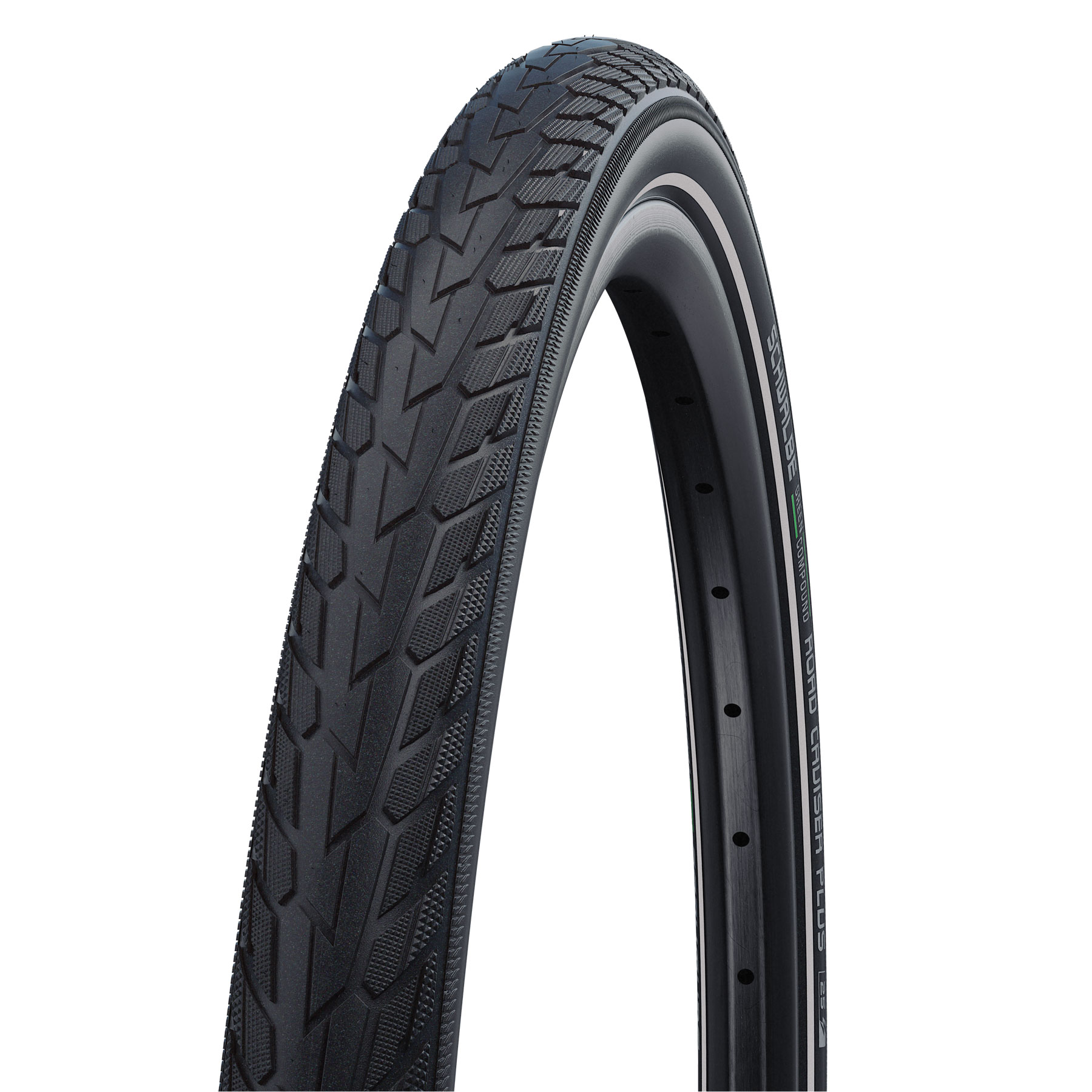 Photo produit de Schwalbe Road Cruiser Plus Active Wired Tire - 26x1.75 Inches - Black-Reflex