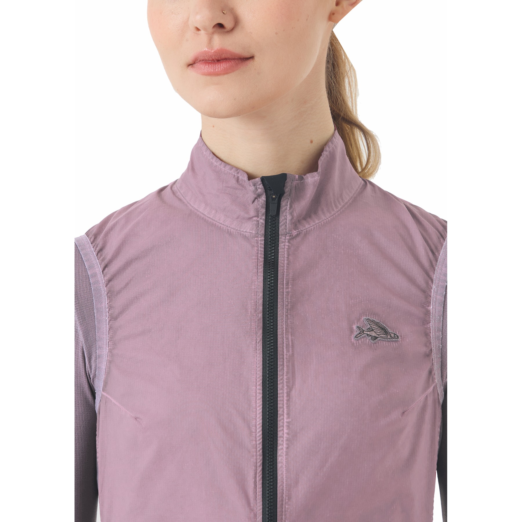 Café du Cycliste Edith Gilet Women - cold dye/mineral pink | BIKE24
