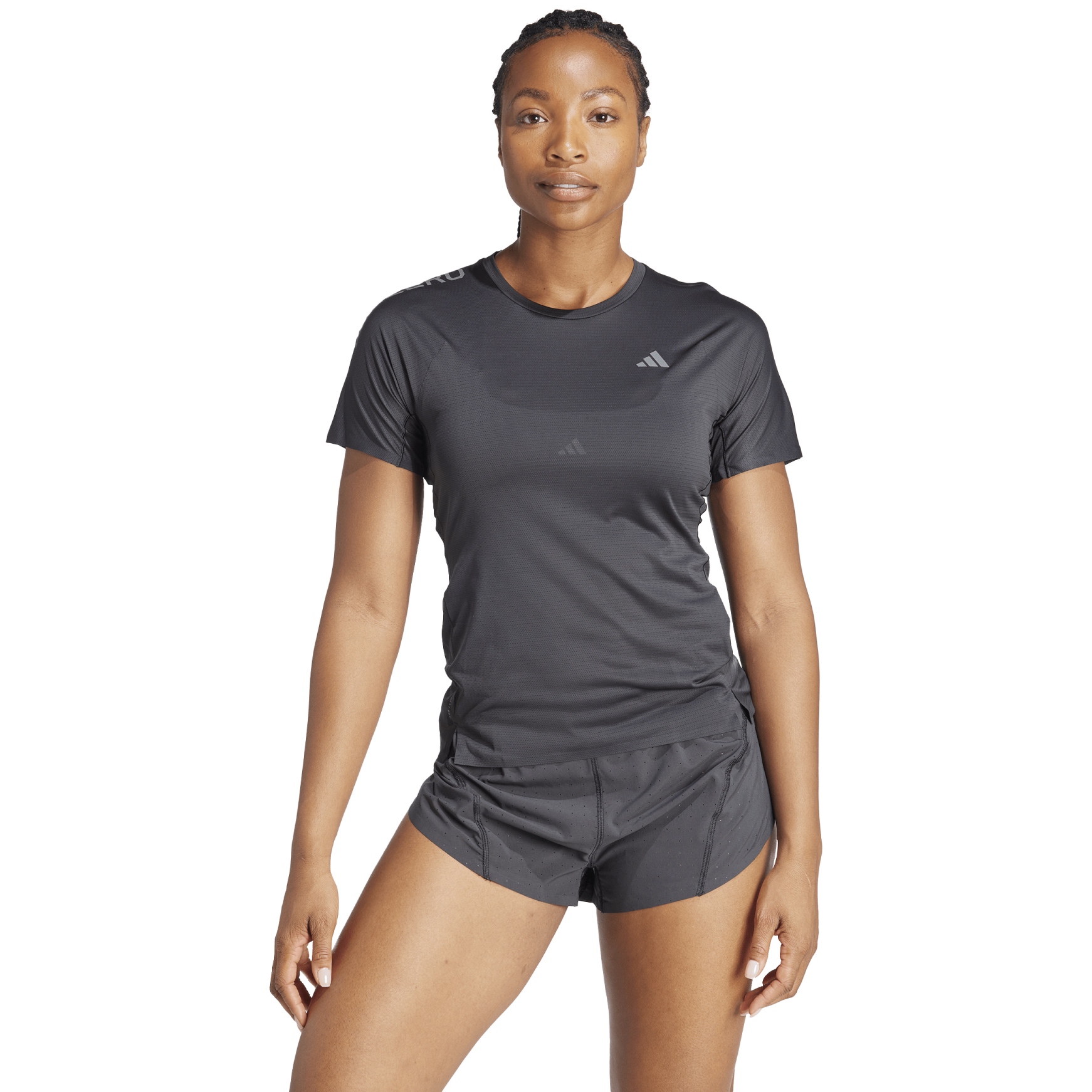 Produktbild von adidas Adizero Running T-Shirt Damen - black/grey six IK9710
