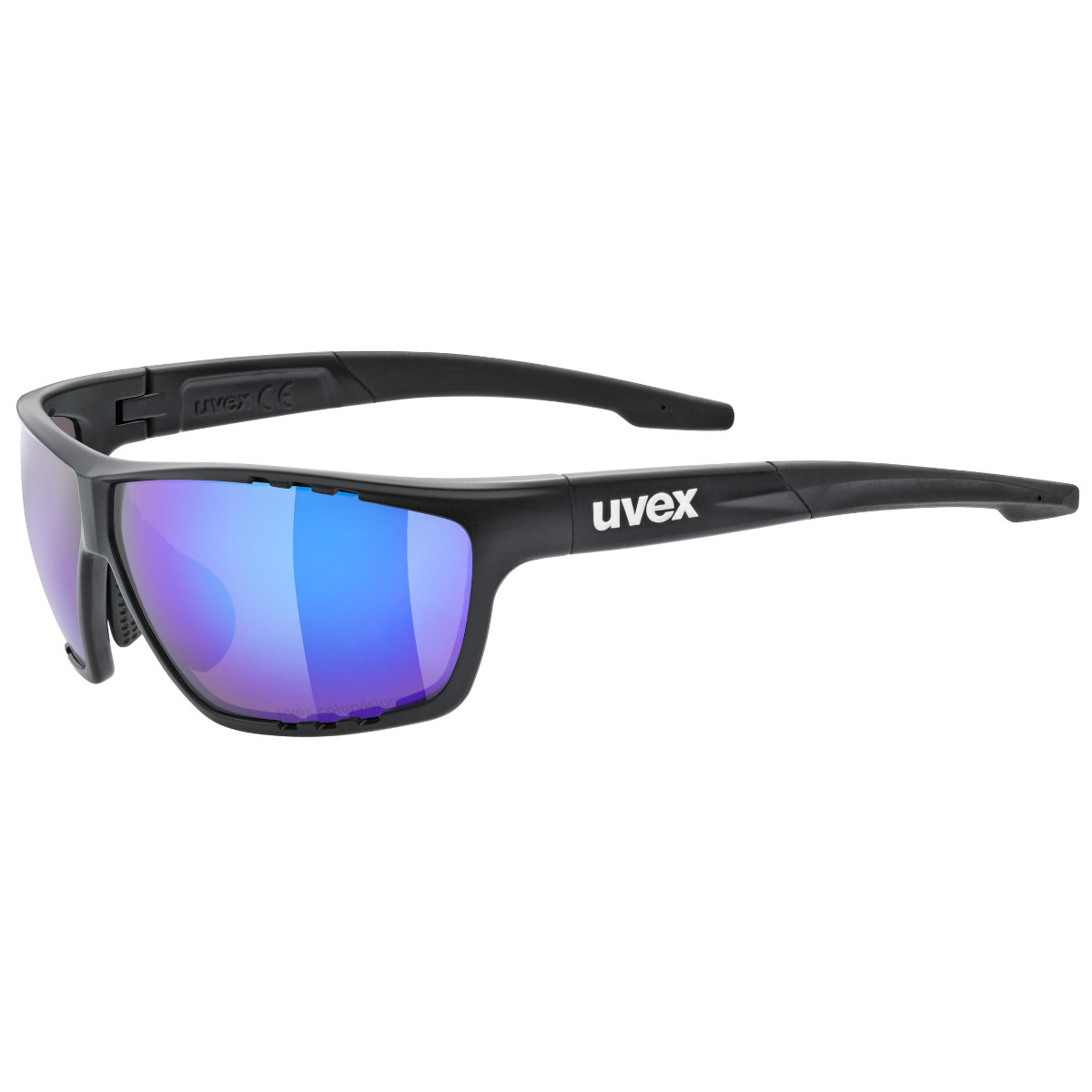 Produktbild von Uvex sportstyle 706 CV Brille - black matt/mirror blue colorvision