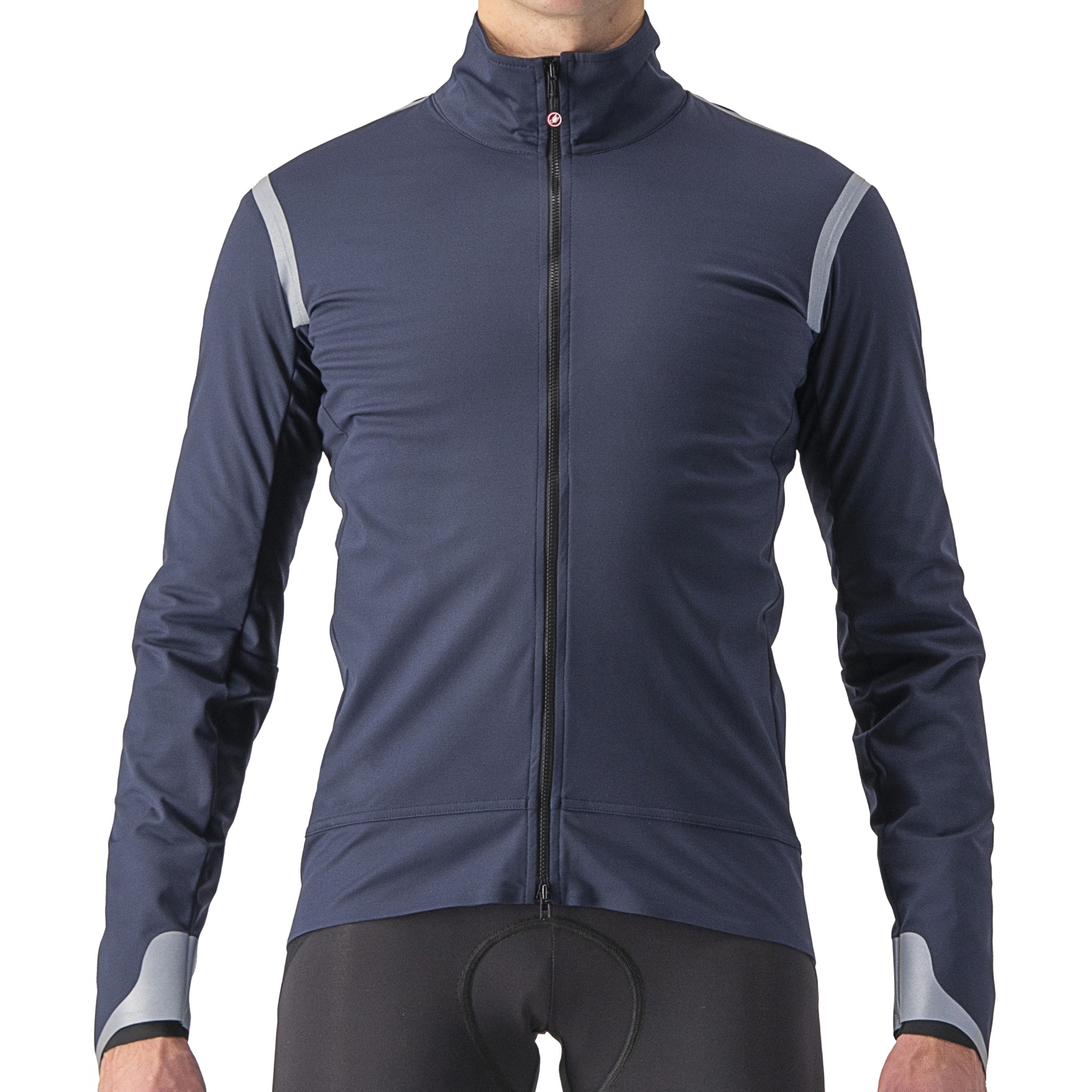Picture of Castelli Alpha Ultimate Insulated Jacket - savile blue/silver reflex-steel blue 414