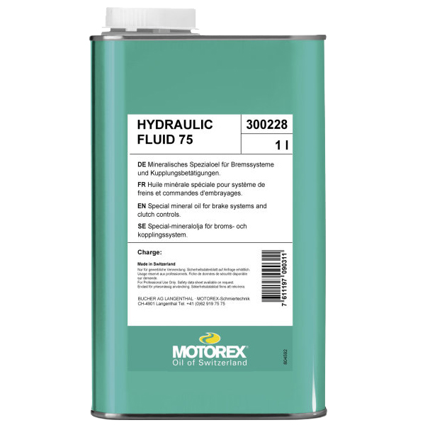 Produktbild von Motorex HYDRAULIC FLUID 75 Mineralöl Bremsflüssigkeit - 1 Liter