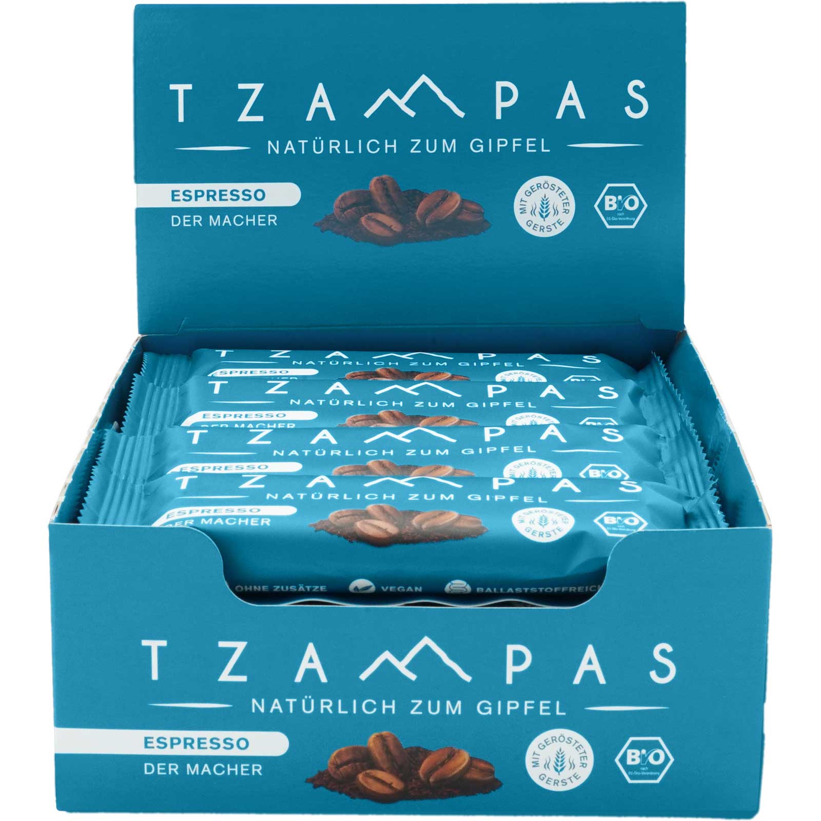 Foto de TZAMPAS Barrita Energética BIO - Espresso - 16x40g