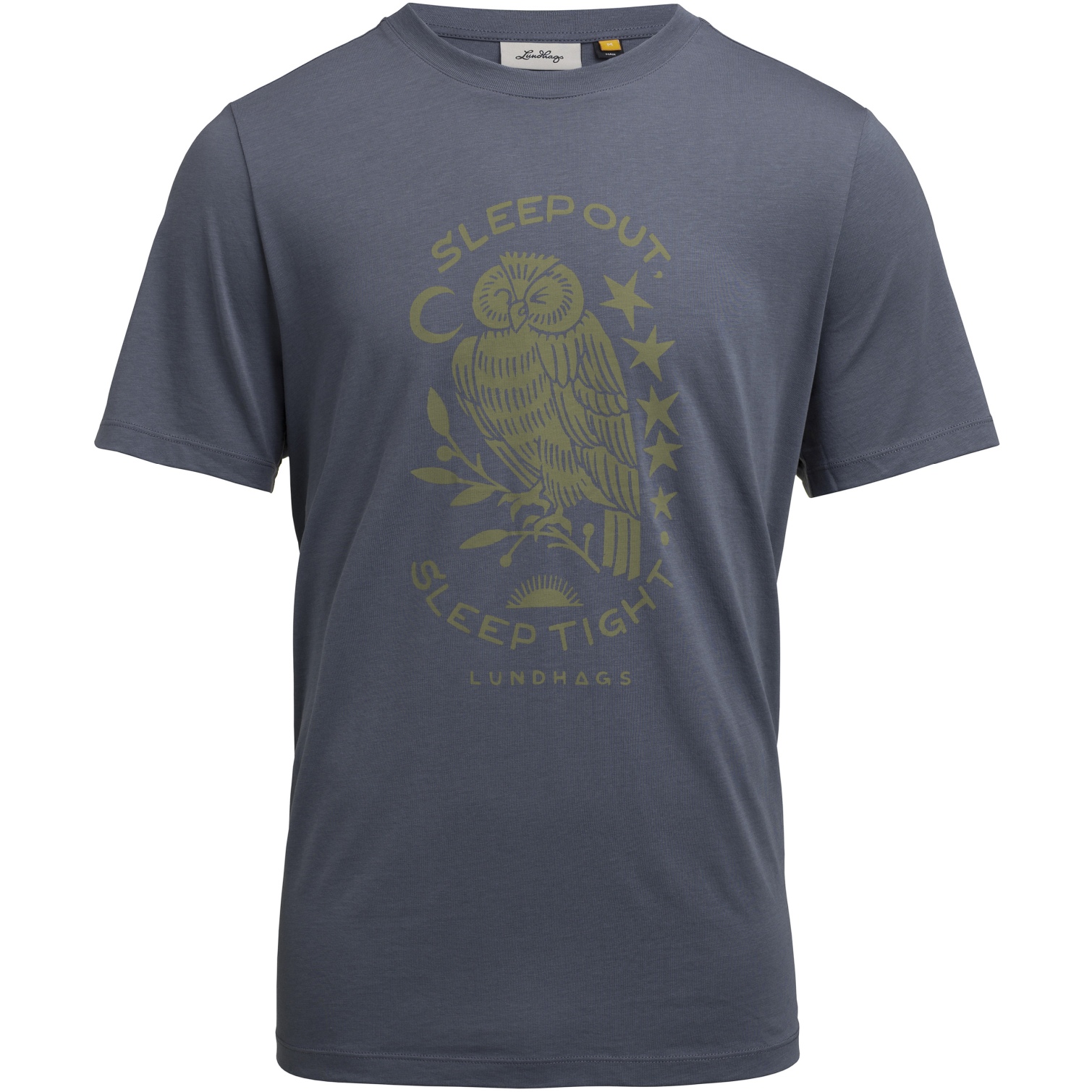 Picture of Lundhags Järpen Printed T-Shirt Men - State Blue 75550