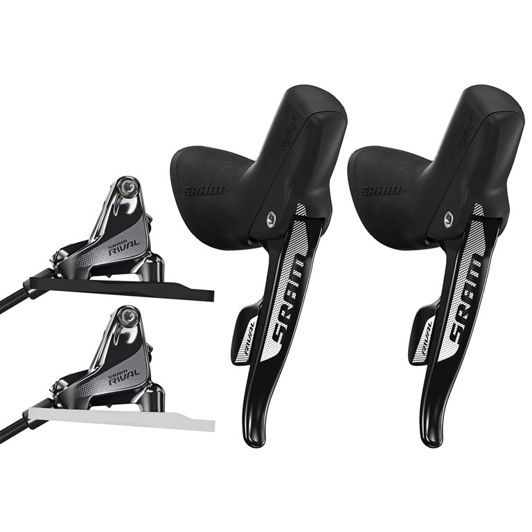 Picture of SRAM Rival 22 Moto DoubleTap Brake Lever, -Shifter + Hydraulic Disc Brakes - Flat Mount - left/right | Set 2x11-speed