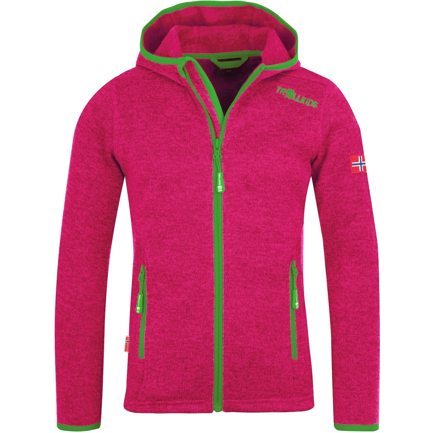 Image of Trollkids Jondalen XT Fleece Jacket Girls - Pink/Green