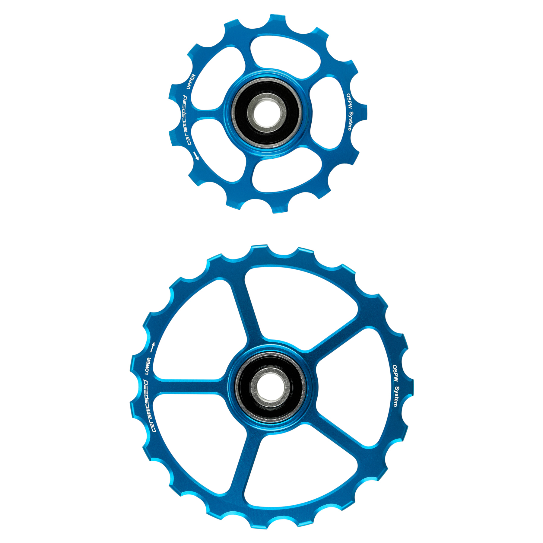 Image of CeramicSpeed Replacement Derailleur Pulleys - OSPW | 13/19 Teeth - blue