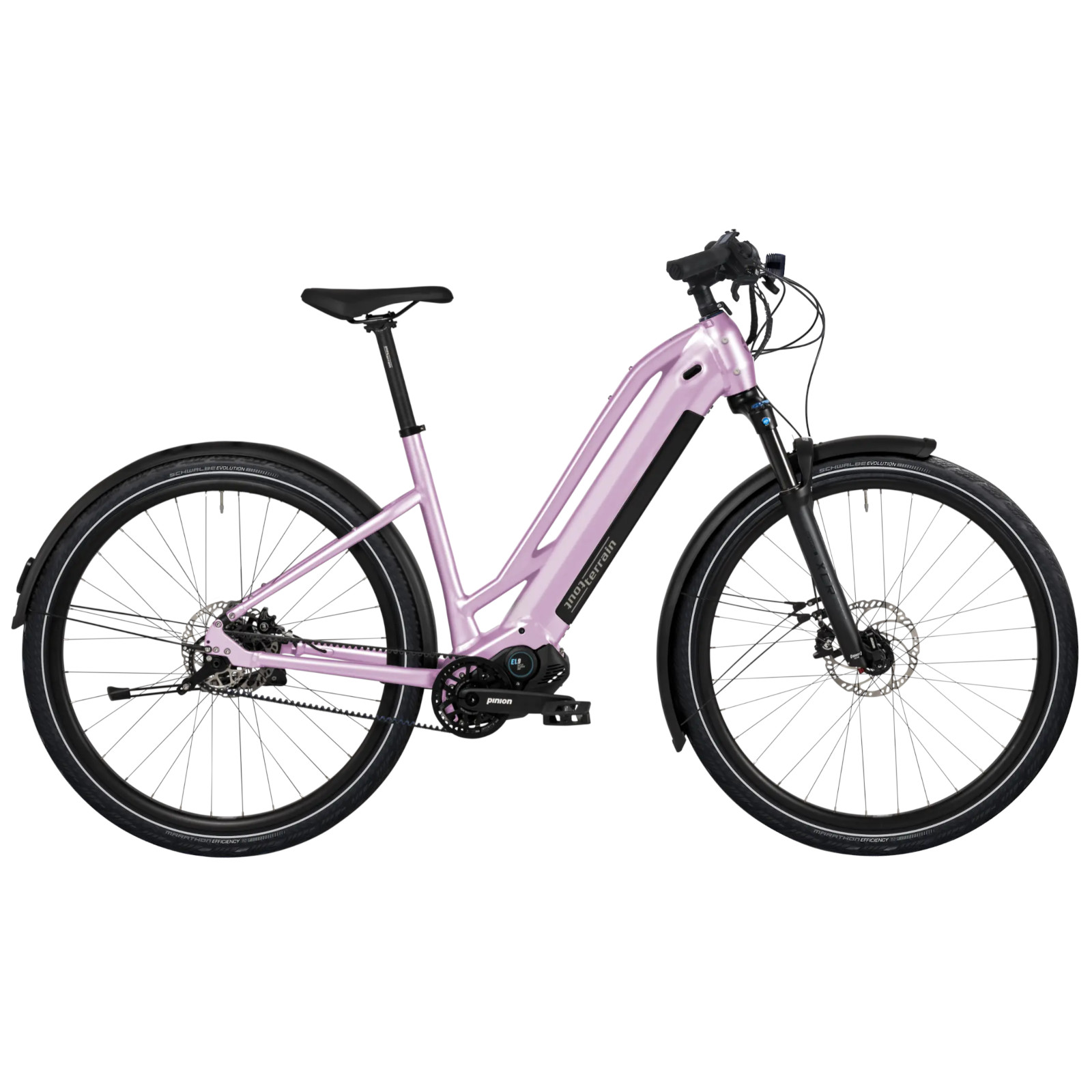 Tout Terrain BELAIR Mixte Select 5.1 Шестерня E1.9 - Электровелосипед с ременным приводом - 2025 - пастельно-фиолетовый матовый