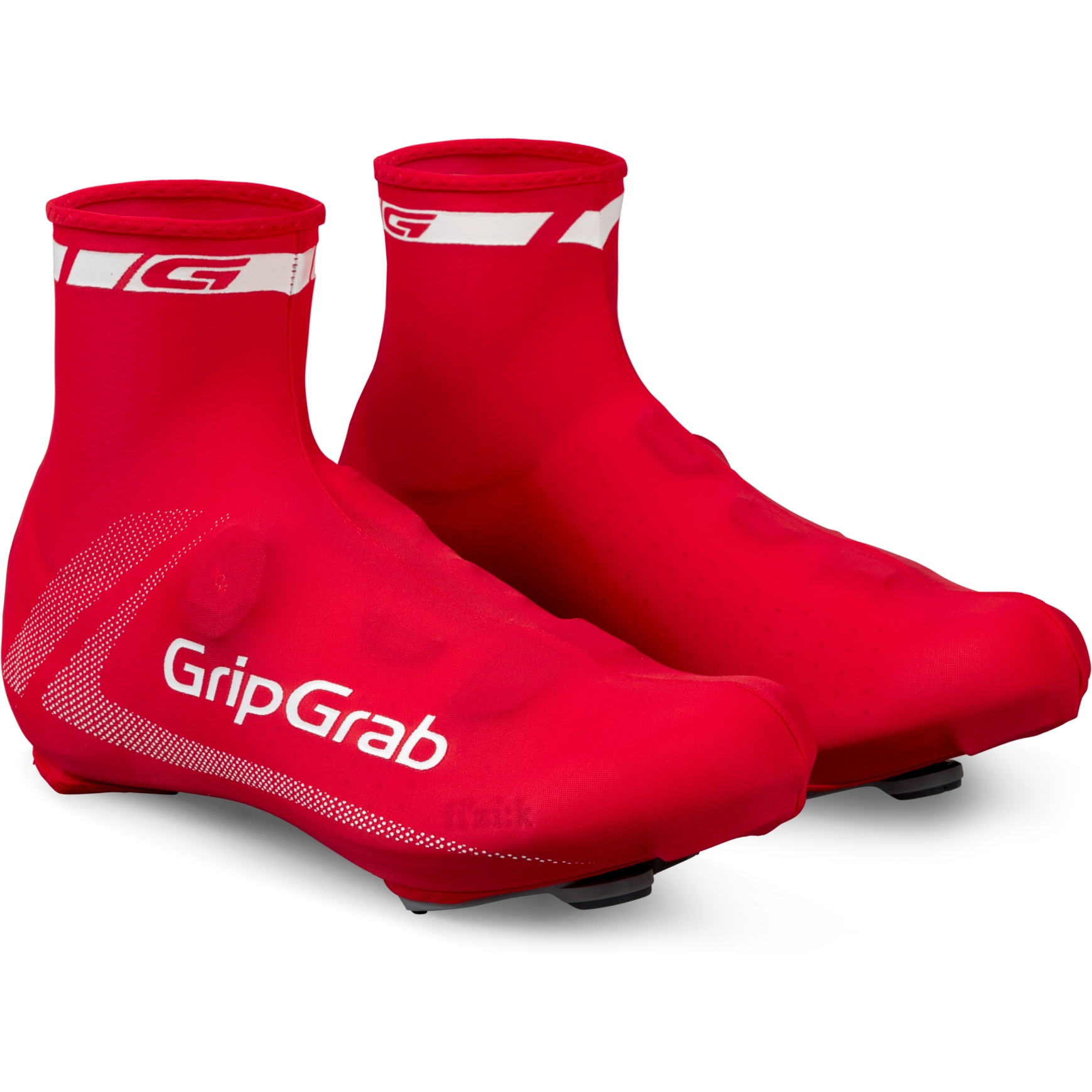 Picture of GripGrab RaceAero Lightweight Lycra Shoe Covers - Red