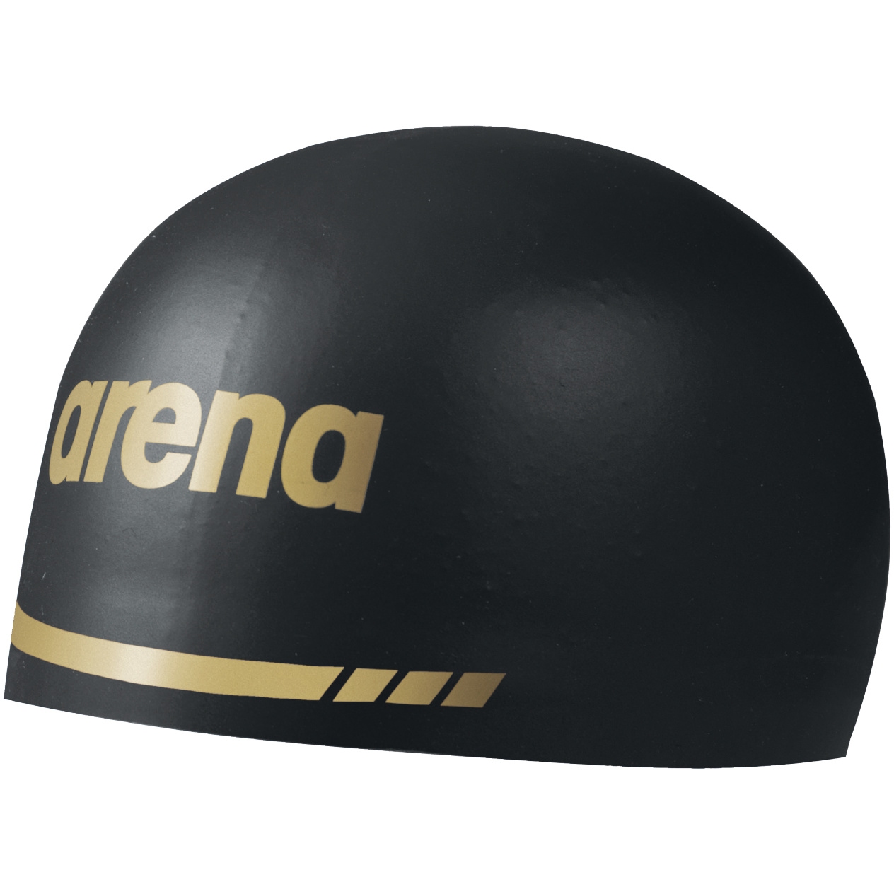 Picture of arena 3D Soft Swim Cap - Black/Gold