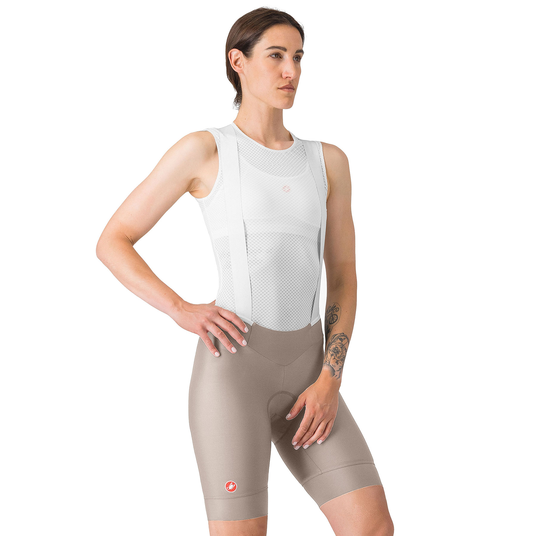 Zdjęcie: Castelli Prima 2 DT Bibshorts Women - clay/ivory 294