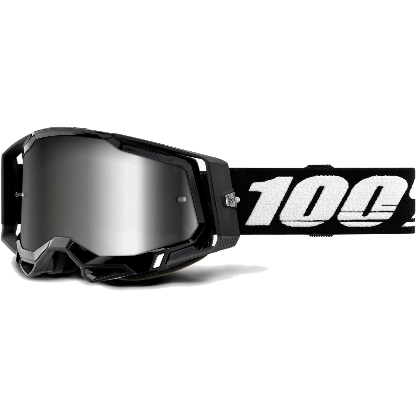 Picture of 100% Racecraft 2 Goggle - Mirror Lens - Black / Silver +  Clear