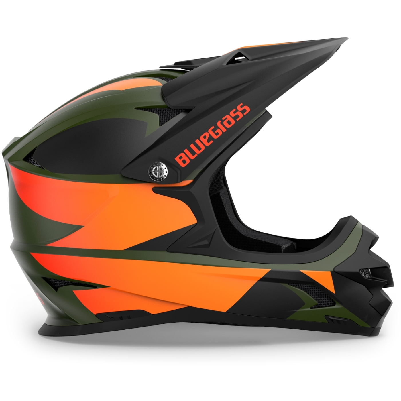 Bluegrass Fullface Helm Intox Rental, Negro Blanco, L, 201770056
