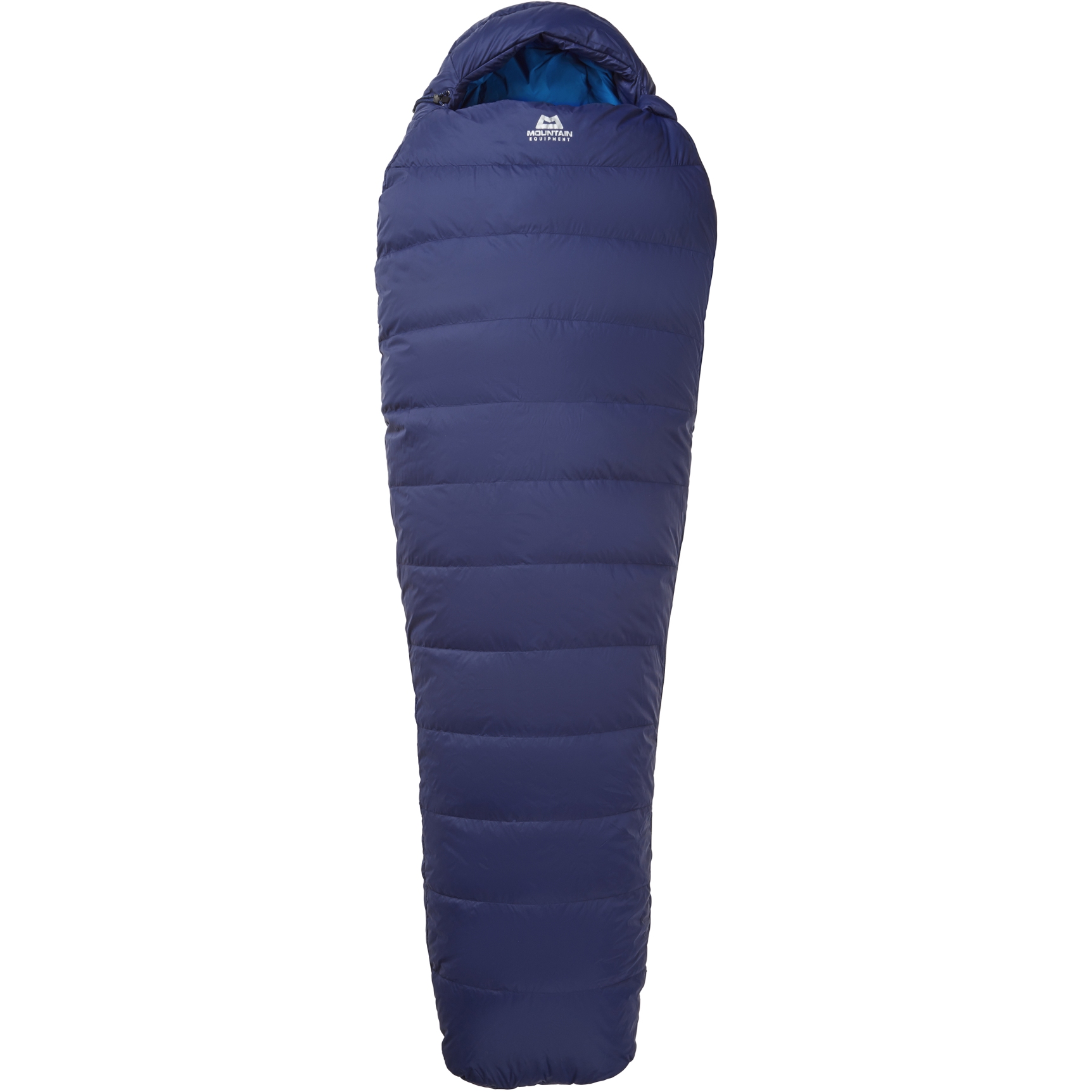 Image of Mountain Equipment Olympus 450 Regular Sleeping Bag ME-006008 - zip left - medieval blue