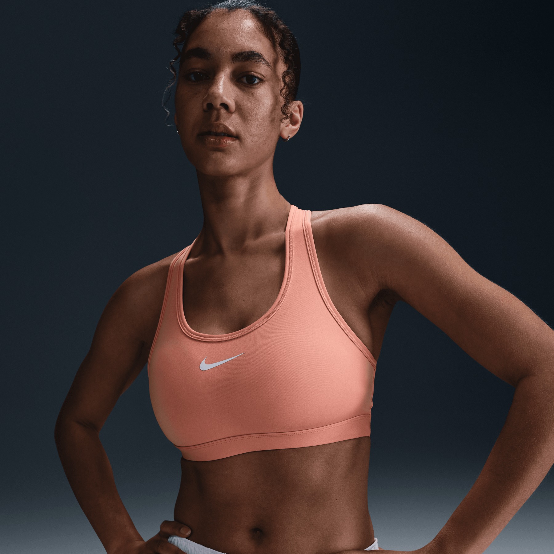 nike color block sports bra