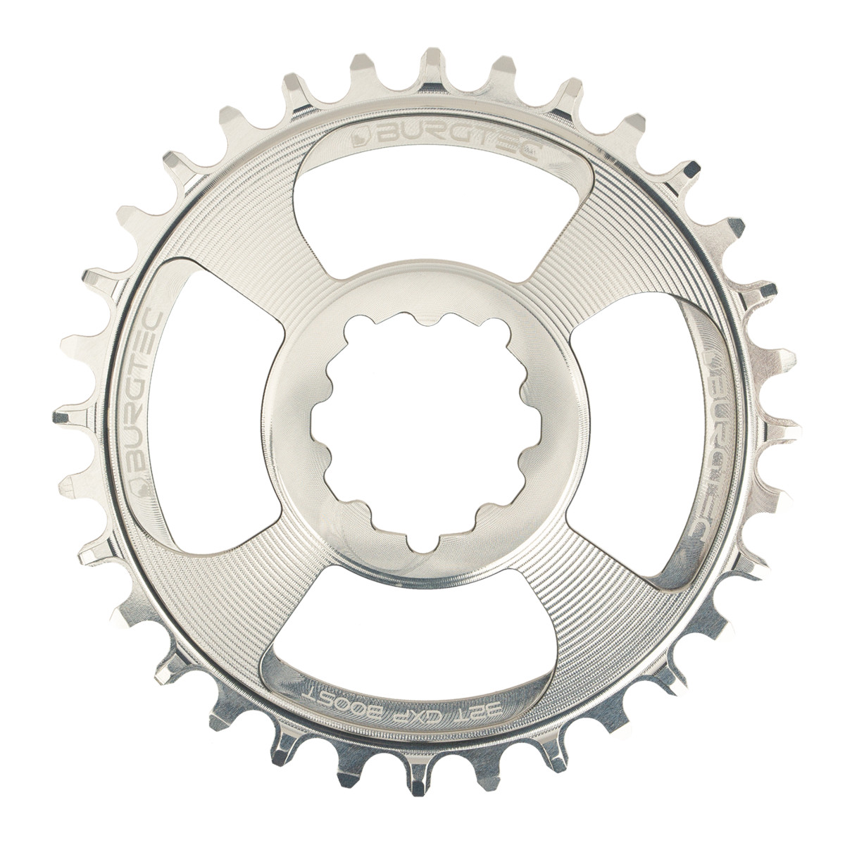 Picture of Burgtec Thick Thin Chainring - SRAM - 3mm Boost Offset - rhodium silver