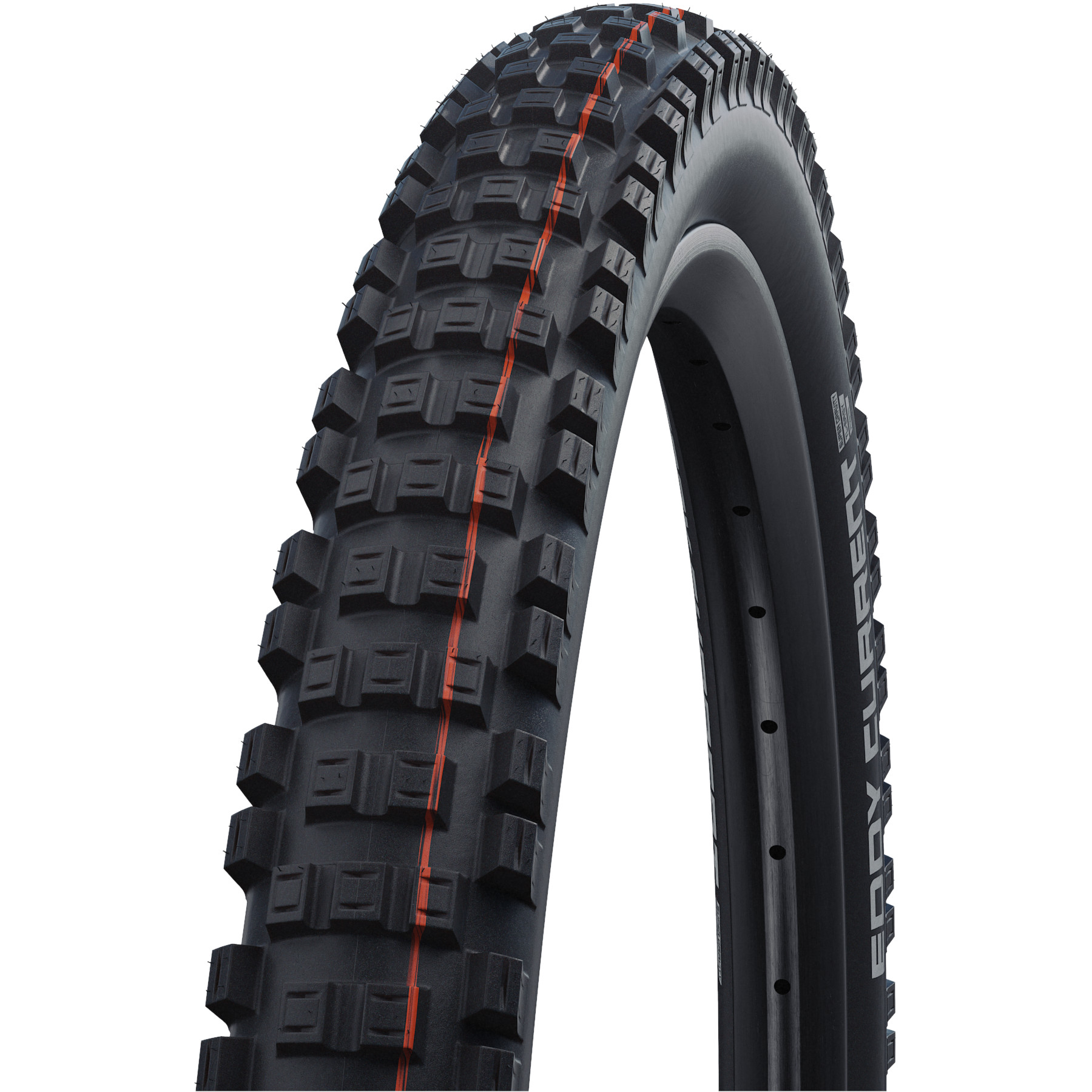 Picture of Schwalbe Eddy Current Folding Tire - Rear | Evolution | Addix Soft | Super Gravity | TLEasy - E-25 - 27.5x2.80&quot; | Black
