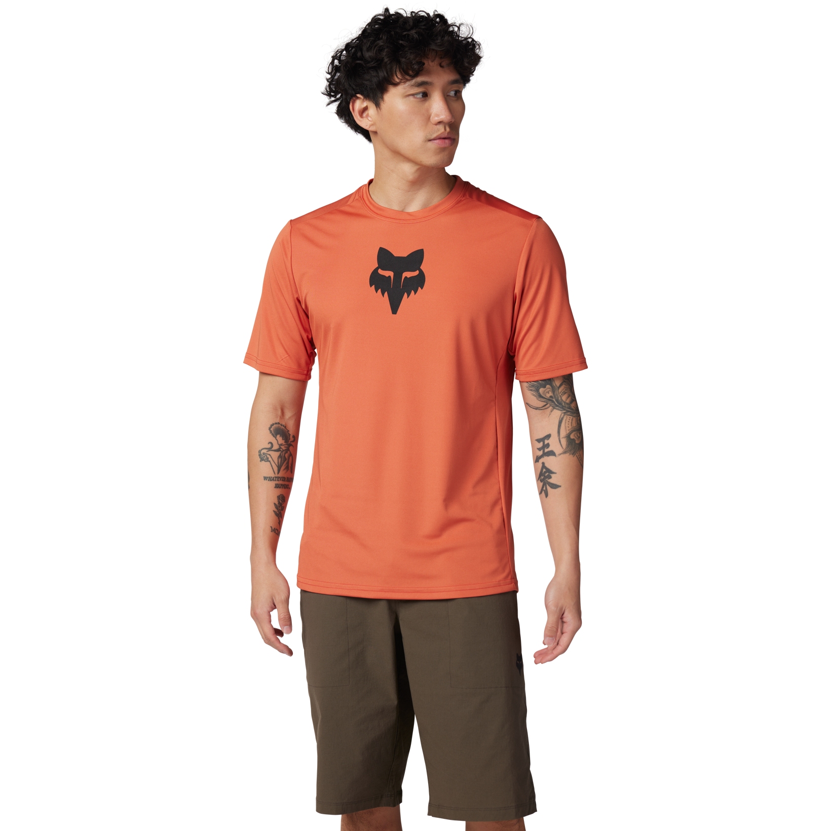Productfoto van FOX Ranger MTB Fietsshirt Heren - Lab Head - atomic orange