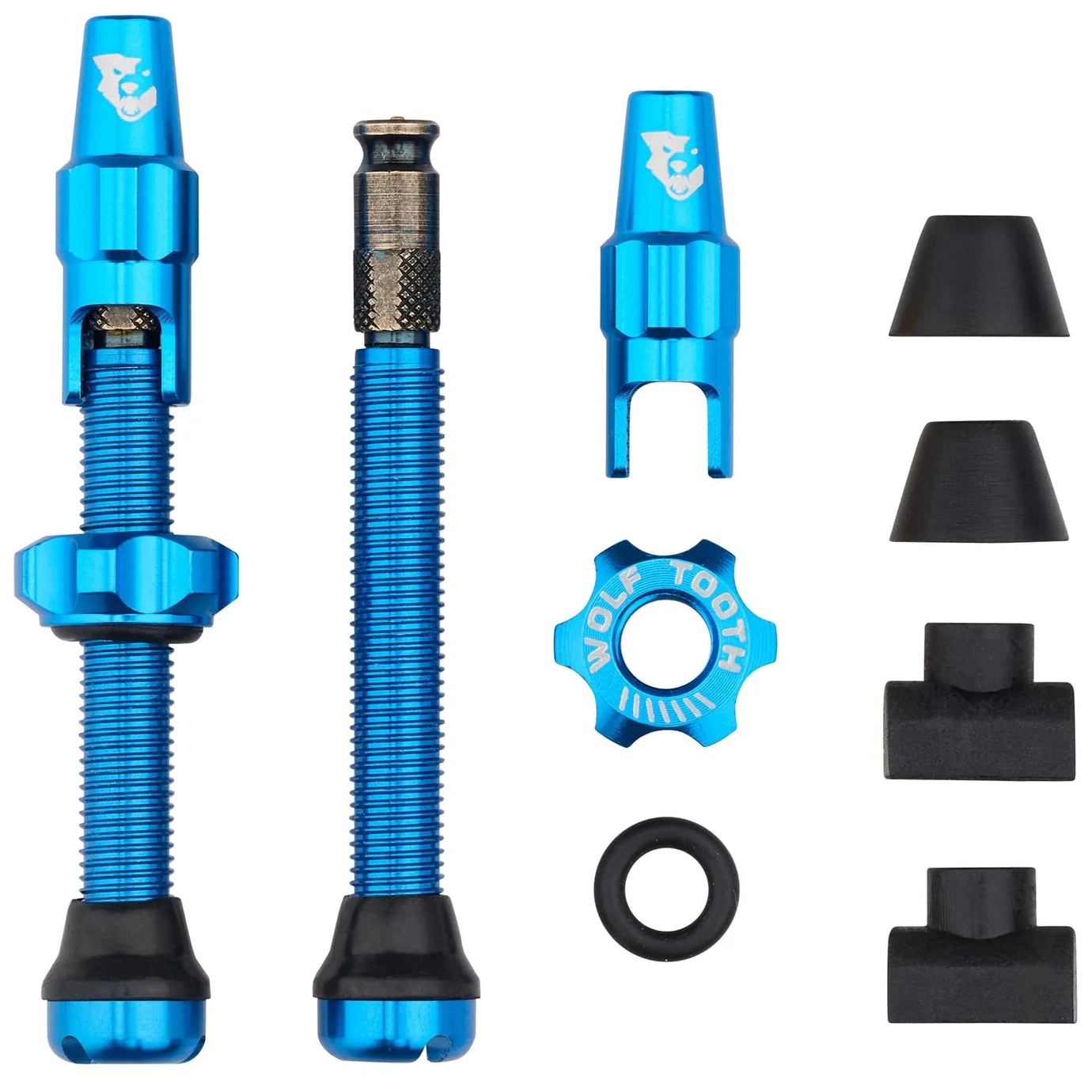 Produktbild von Wolf Tooth Ventilkit - Tubeless | Clik Valve (SCV) - blau