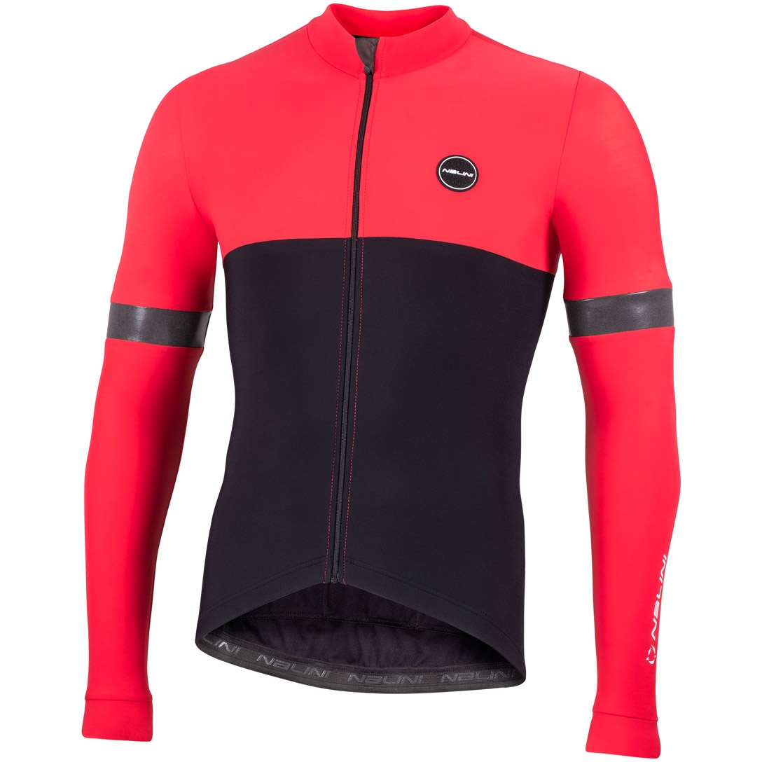 Nalini Maillot Ciclismo Hombre - Warm Wrap - rojo/negro 4100