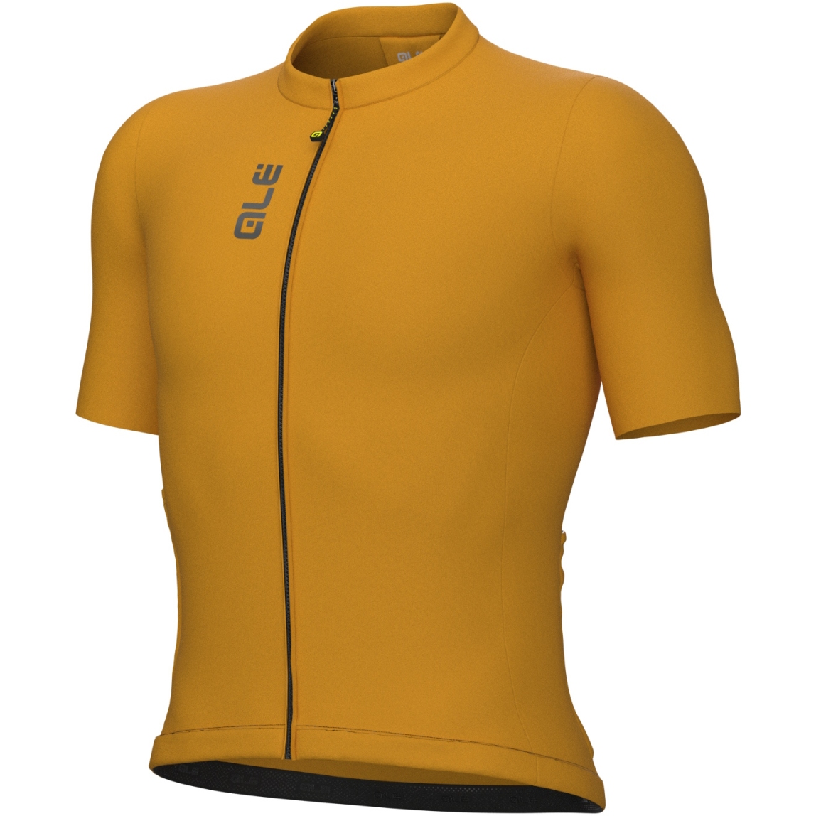 Maillot cycliste manches courtes orange blanc Nishiki demi