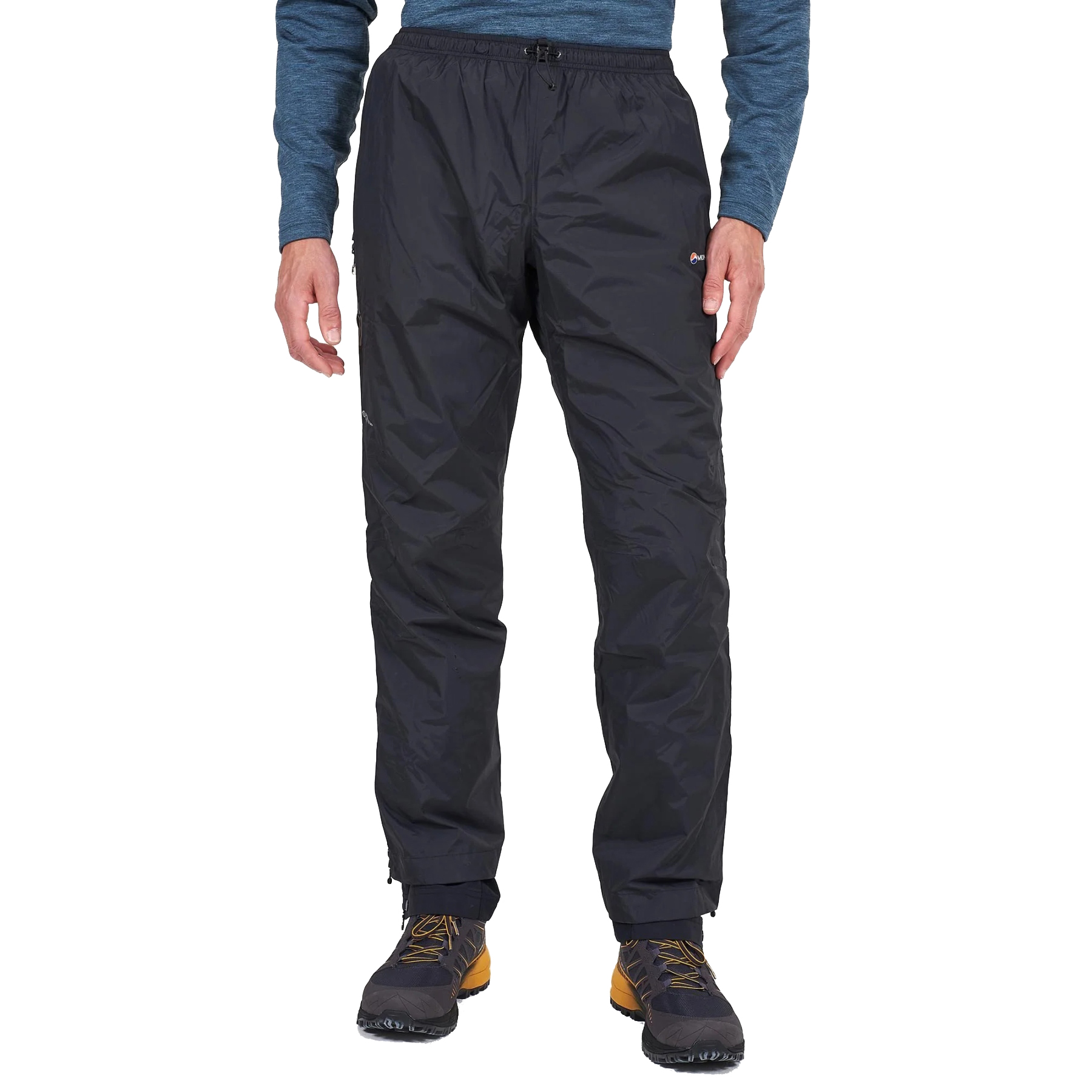 Picture of Montane Dynamo Waterproof Pull-Over Trousers - Regular - black