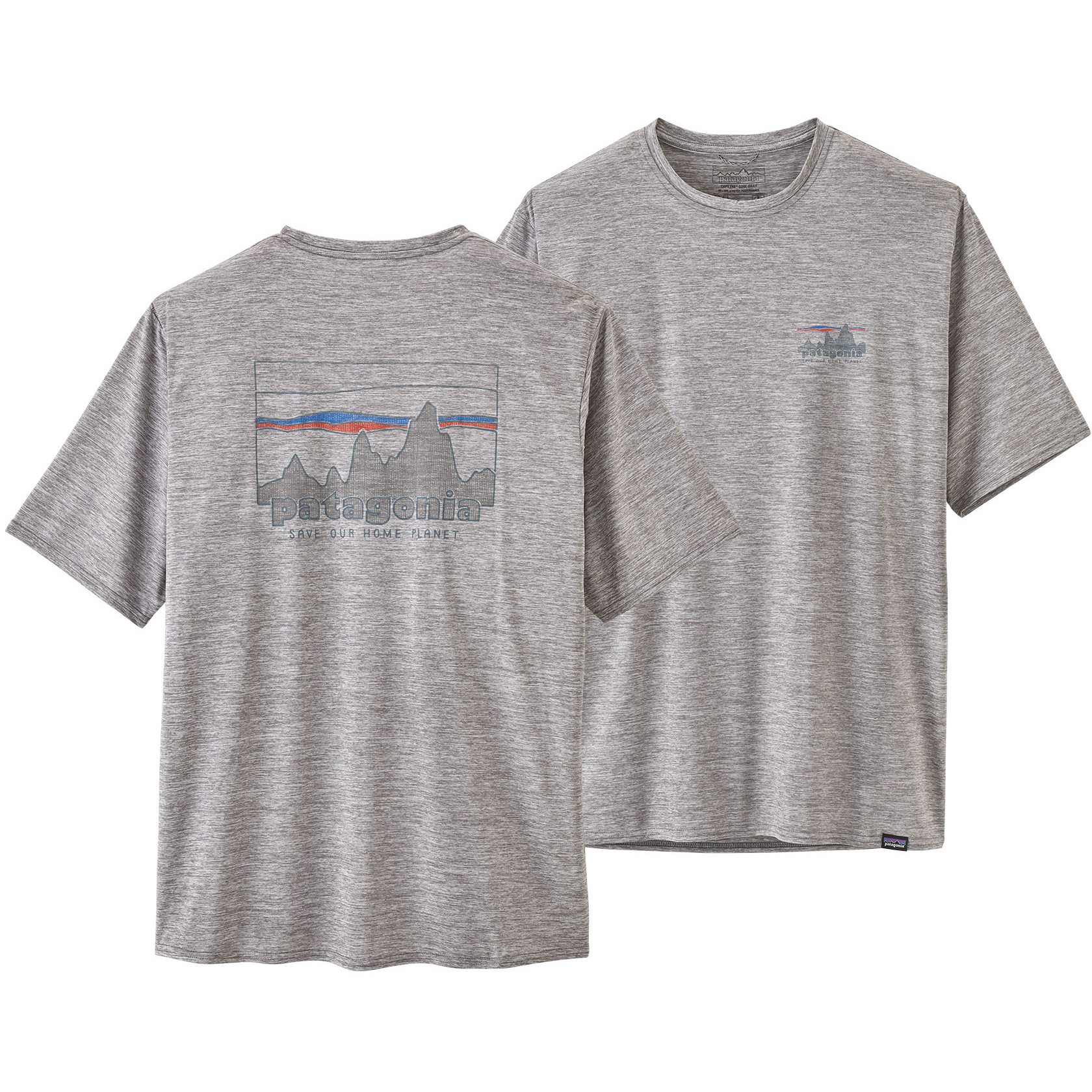 patagonia Capilene Cool Daily Tシャツ M グレー Patagonia Cap Cool Daily Graphic L/S Shirt-73 Skyline