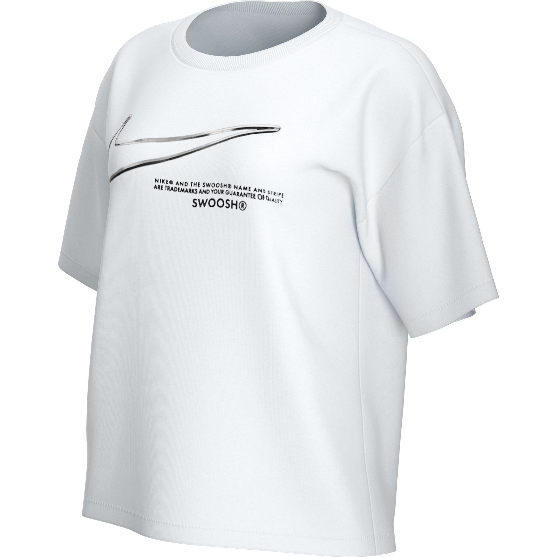 Bild von Nike Sportswear Swoosh Damen T-Shirt - white DB9811-100